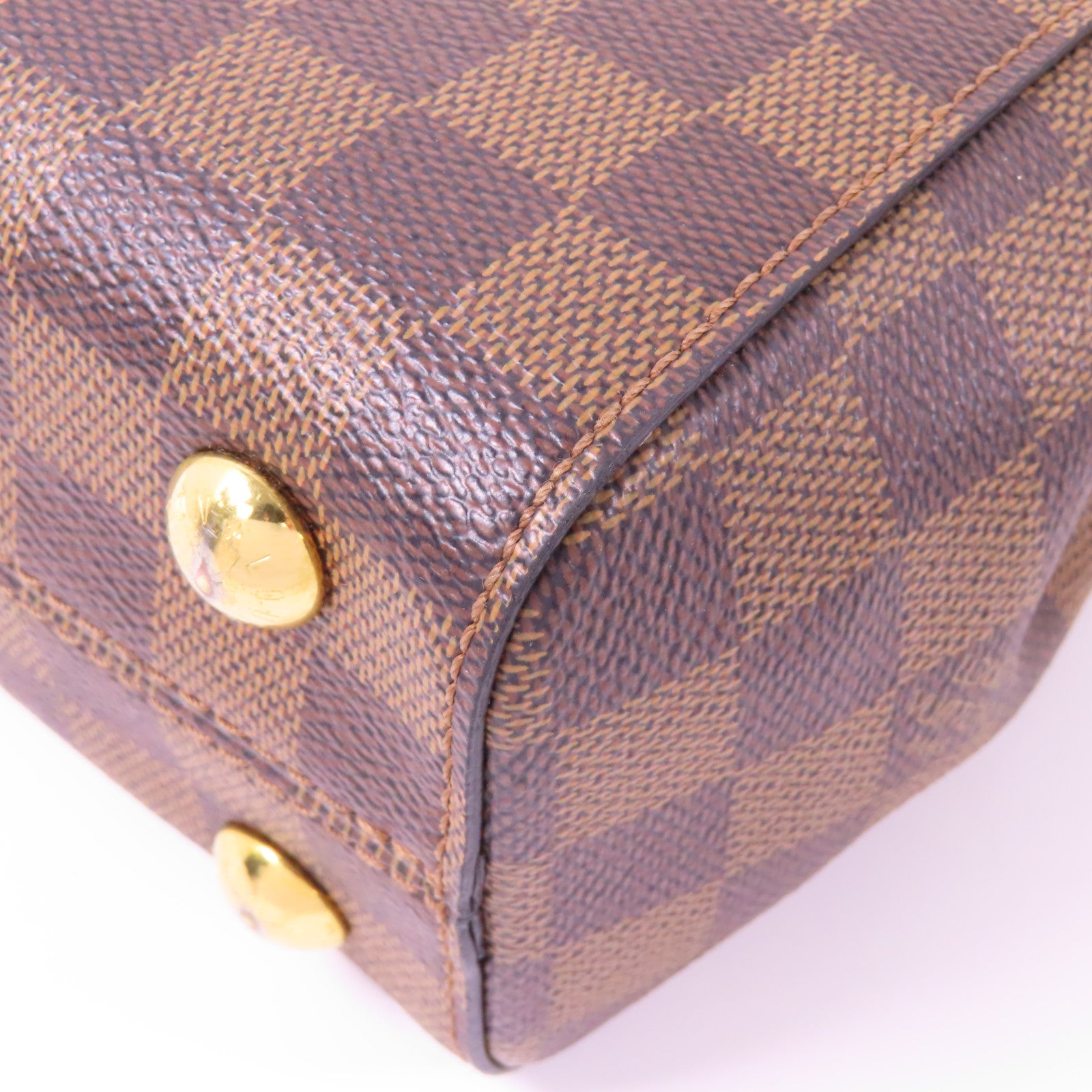 LOUIS VUITTON Damier Bond Street BB金扣手挽肩背兩用袋啡色
