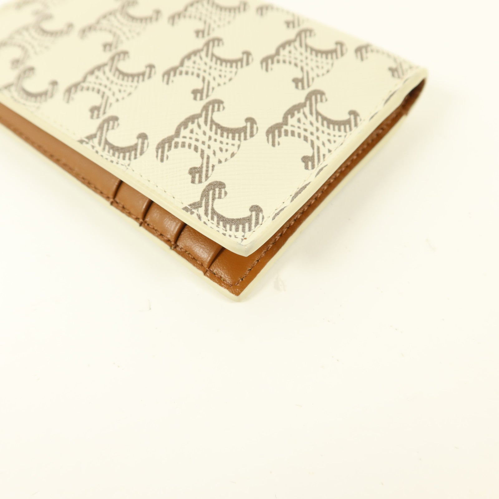 CELINE 塗層帆布Triomphe Card Holder卡片套
