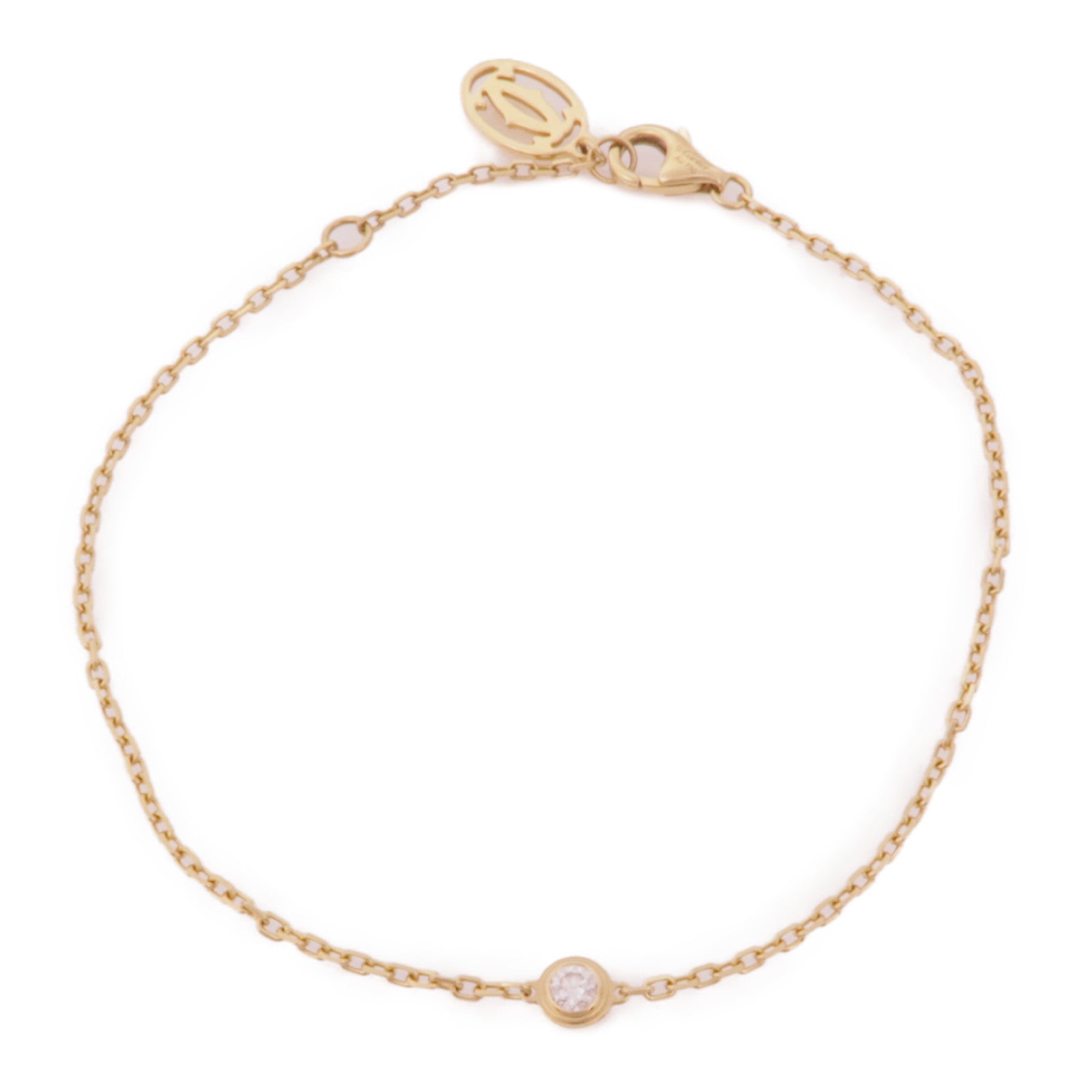 CARTIER 18K玫瑰金Diamond Bracelet鑽石手鏈