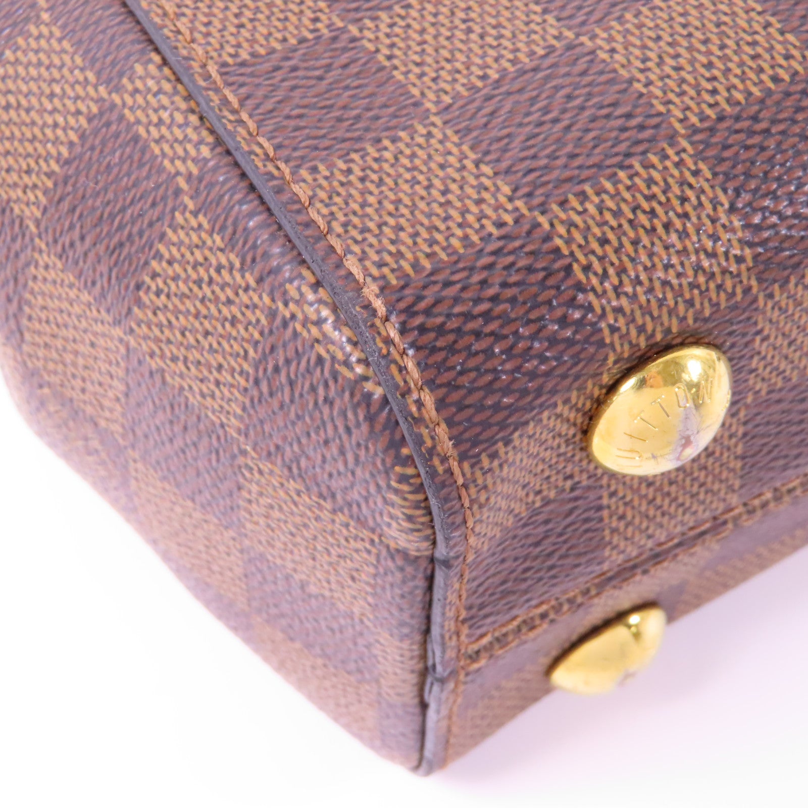 LOUIS VUITTON Damier Bond Street BB金扣手挽肩背兩用袋啡色