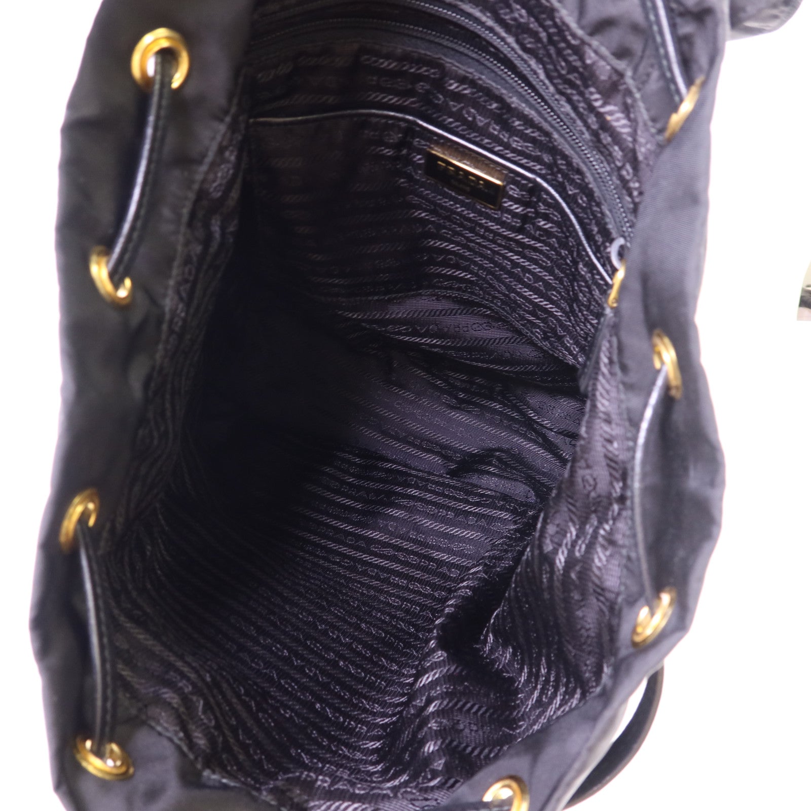 PRADA 尼龍Robot Rucksack銀扣背包1BZ032