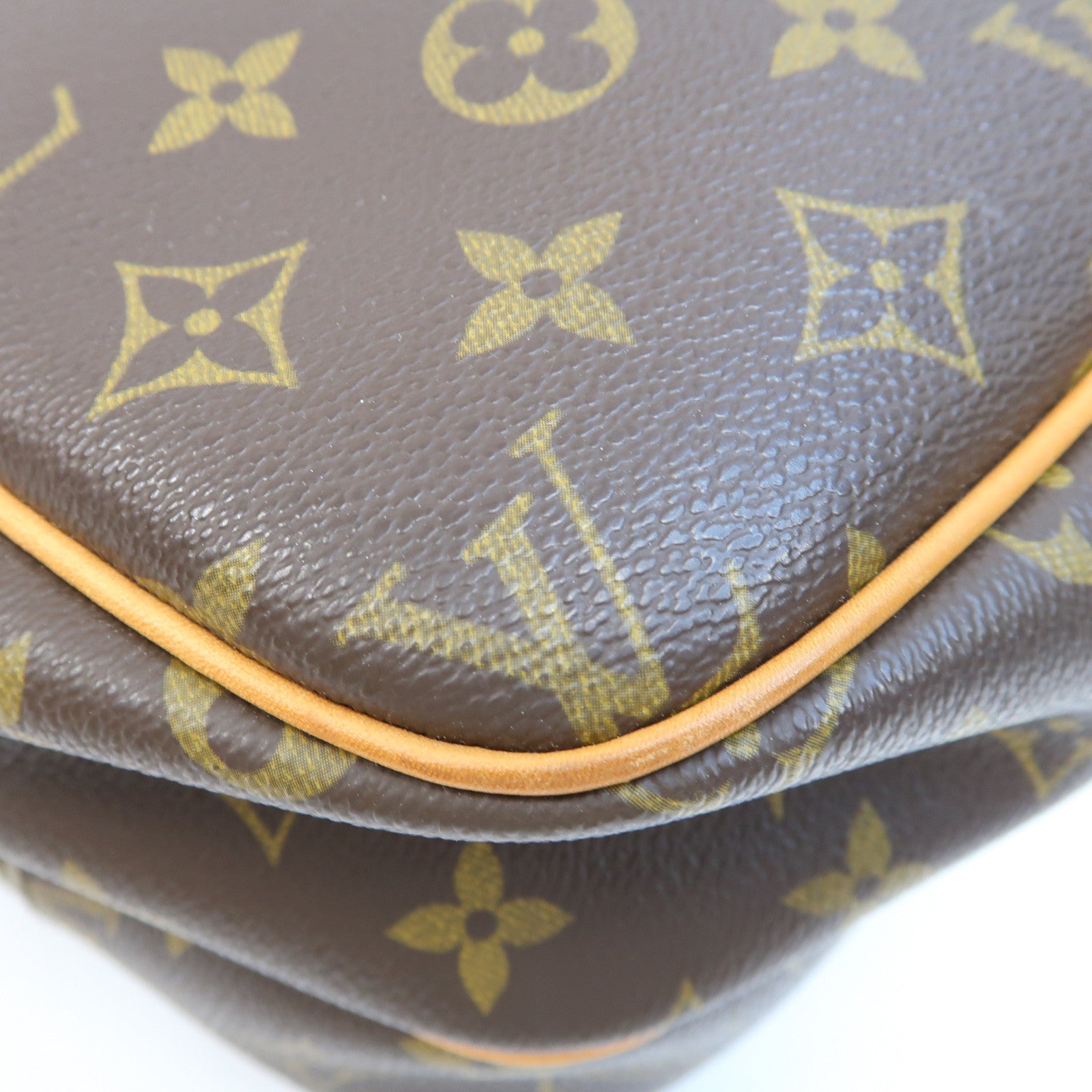 LOUIS VUITTON Monogram Reporter金扣肩背袋啡色