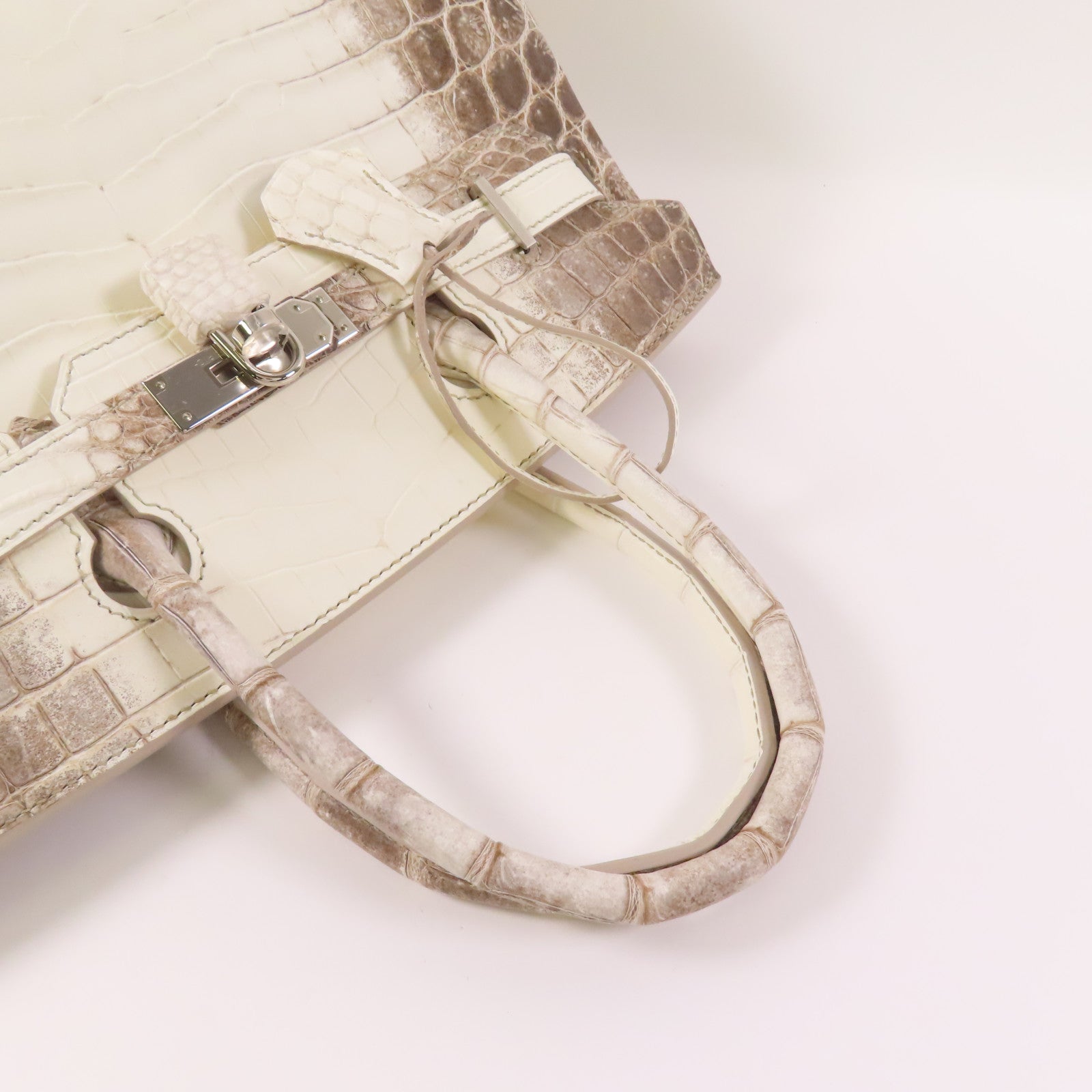 HERMES Niloticus Matt Birkin 30 Himalayan銀扣手挽袋