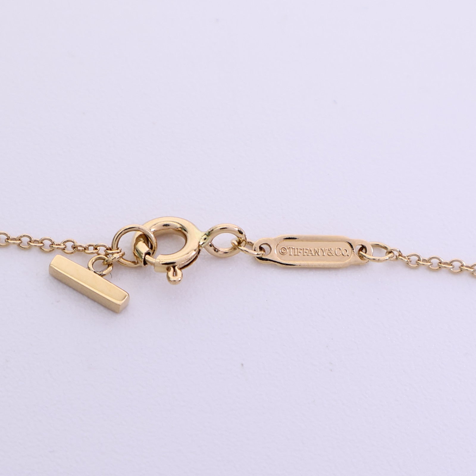 TIFFANY＆CO 18K玫瑰金T-Smile Necklace項鏈