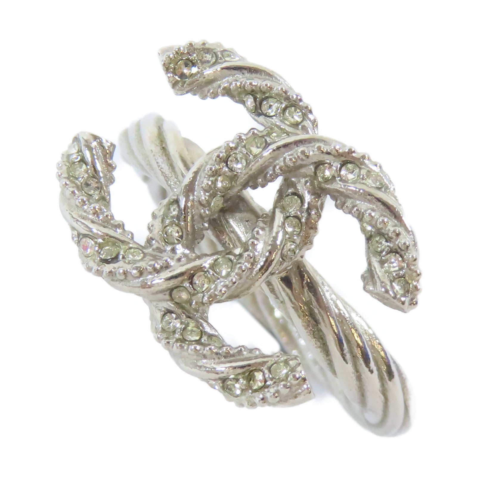CHANEL 金屬Ring戒指銀色US#6.75