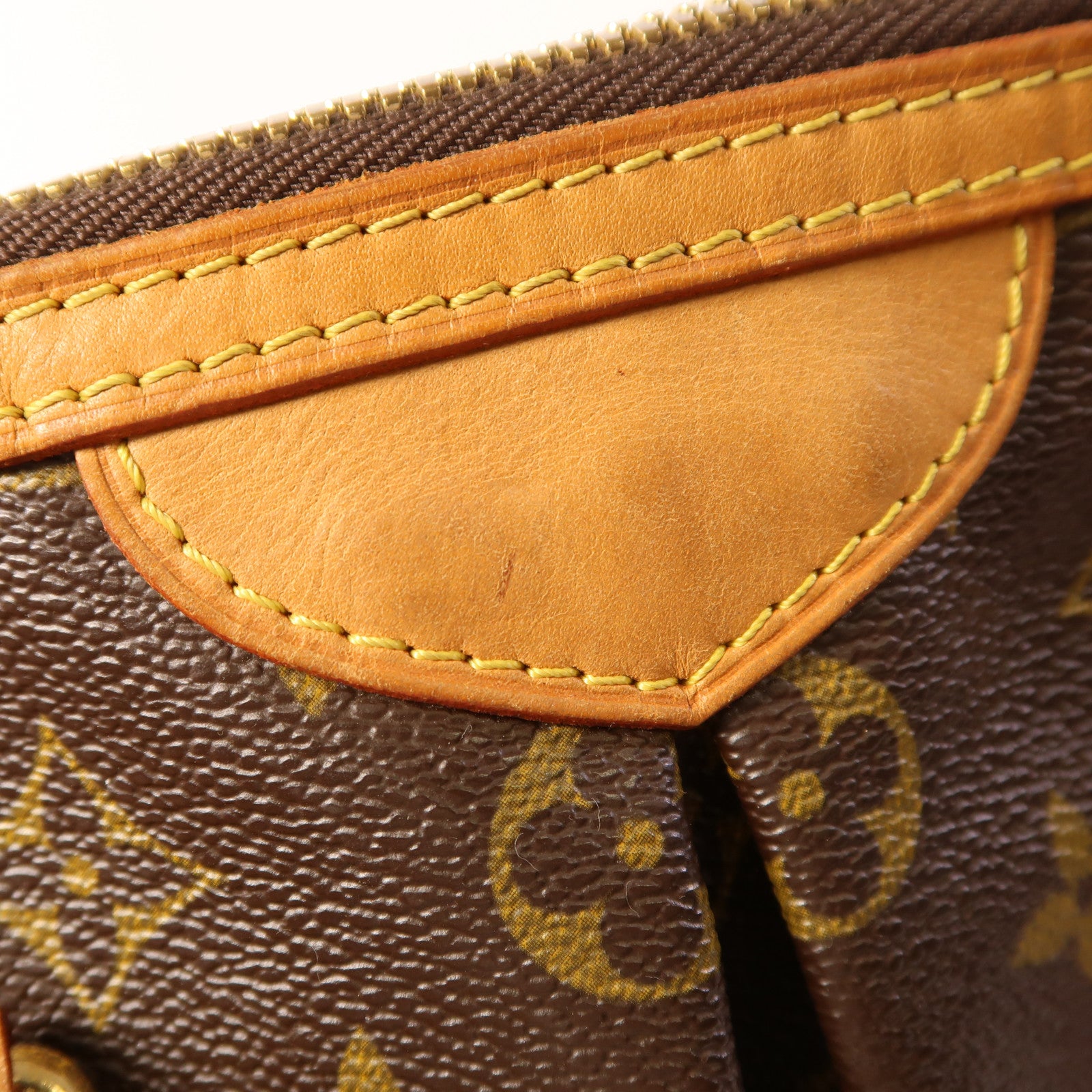 LOUIS VUITTON Monogram Palermo PM金扣手挽肩背兩用袋棕色