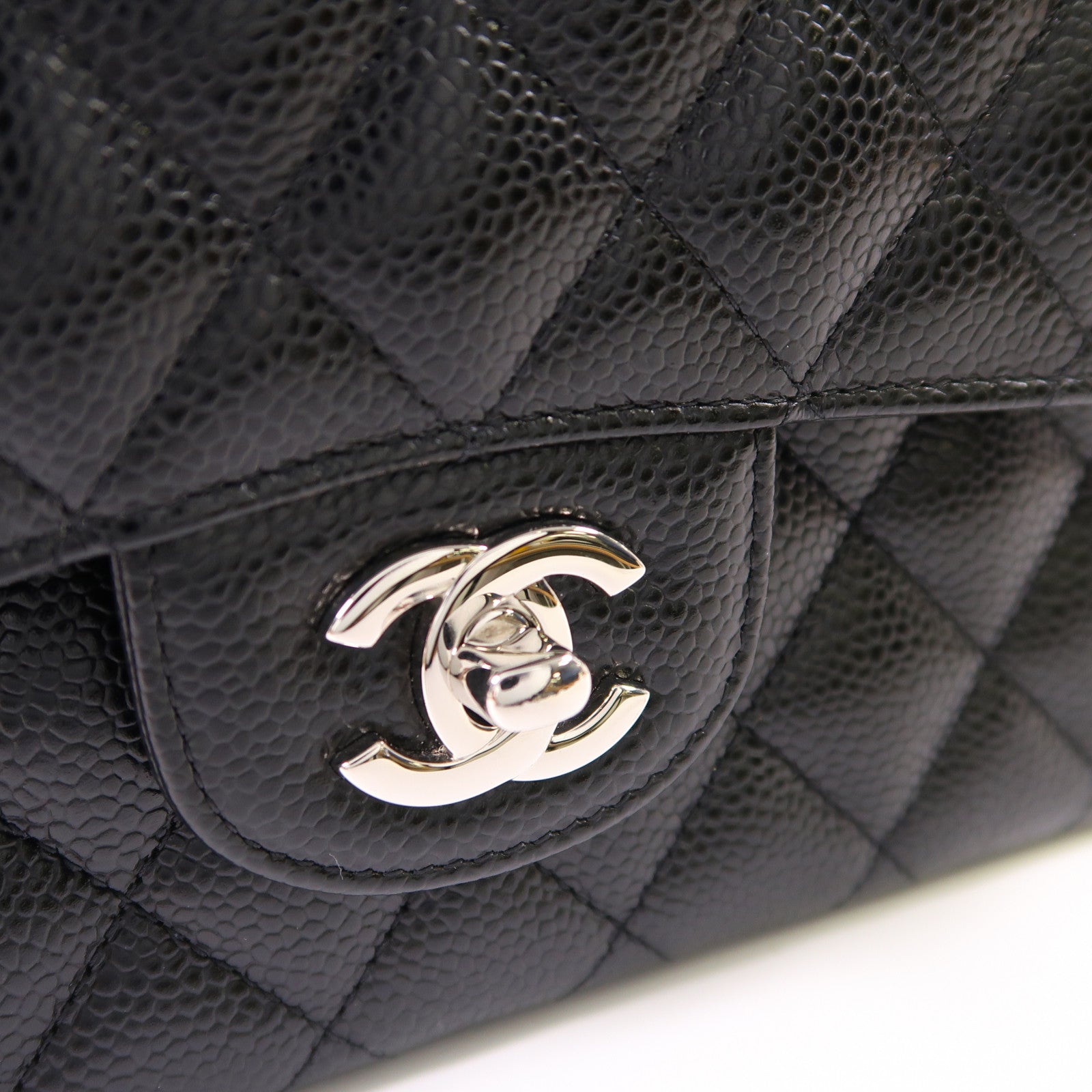 CHANEL 牛皮皮革Classic 25銀扣鏈帶肩背袋