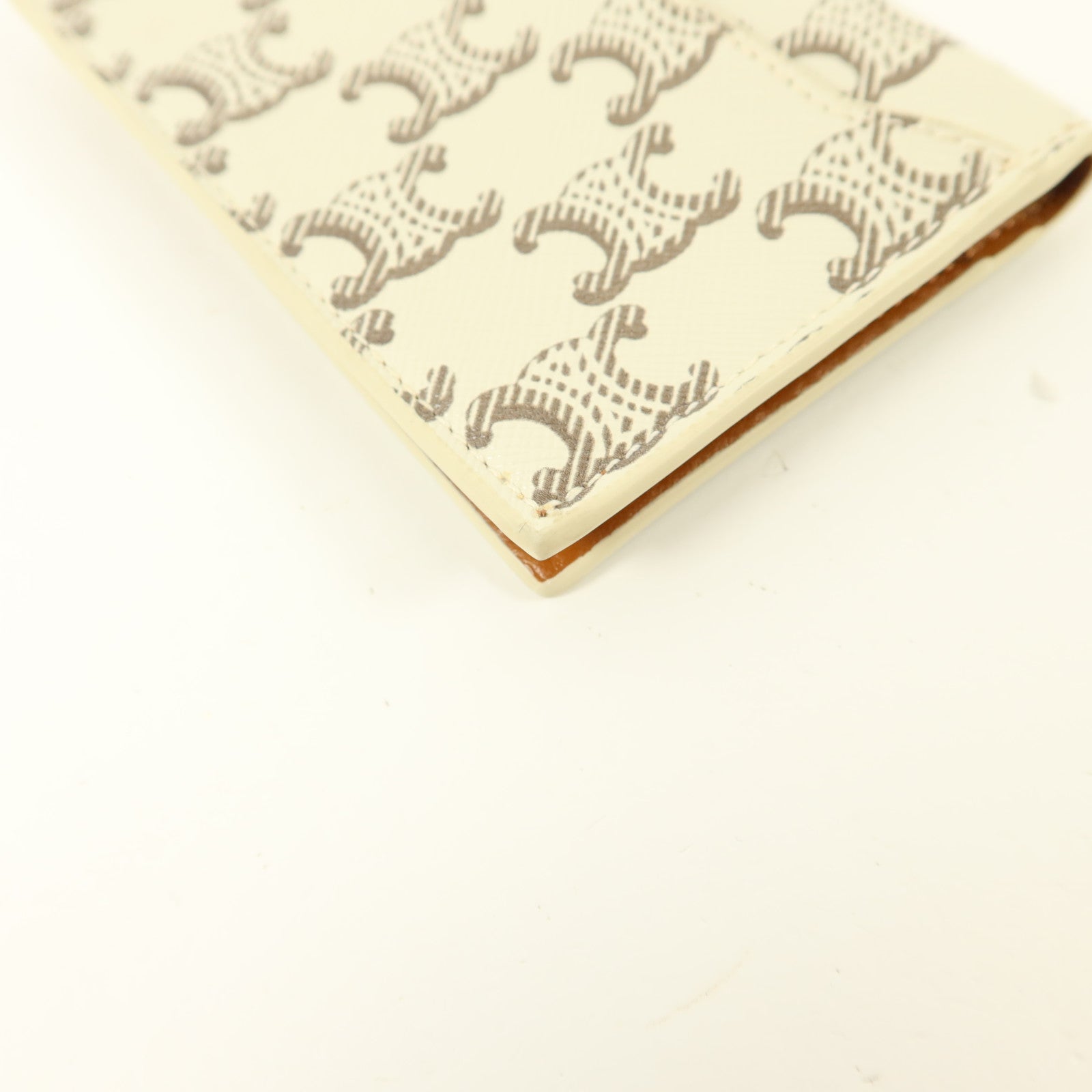 CELINE 塗層帆布Triomphe Card Holder卡片套