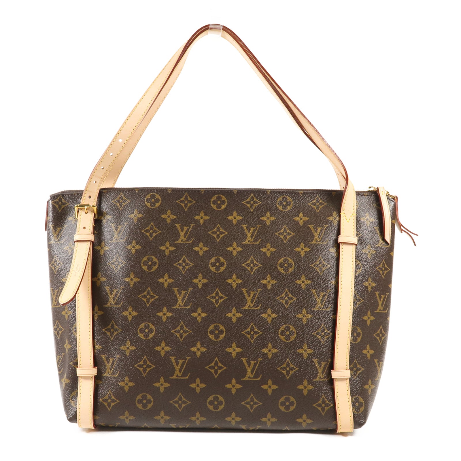 LOUIS VUITTON Monogram Tuileries金扣肩背袋棕色