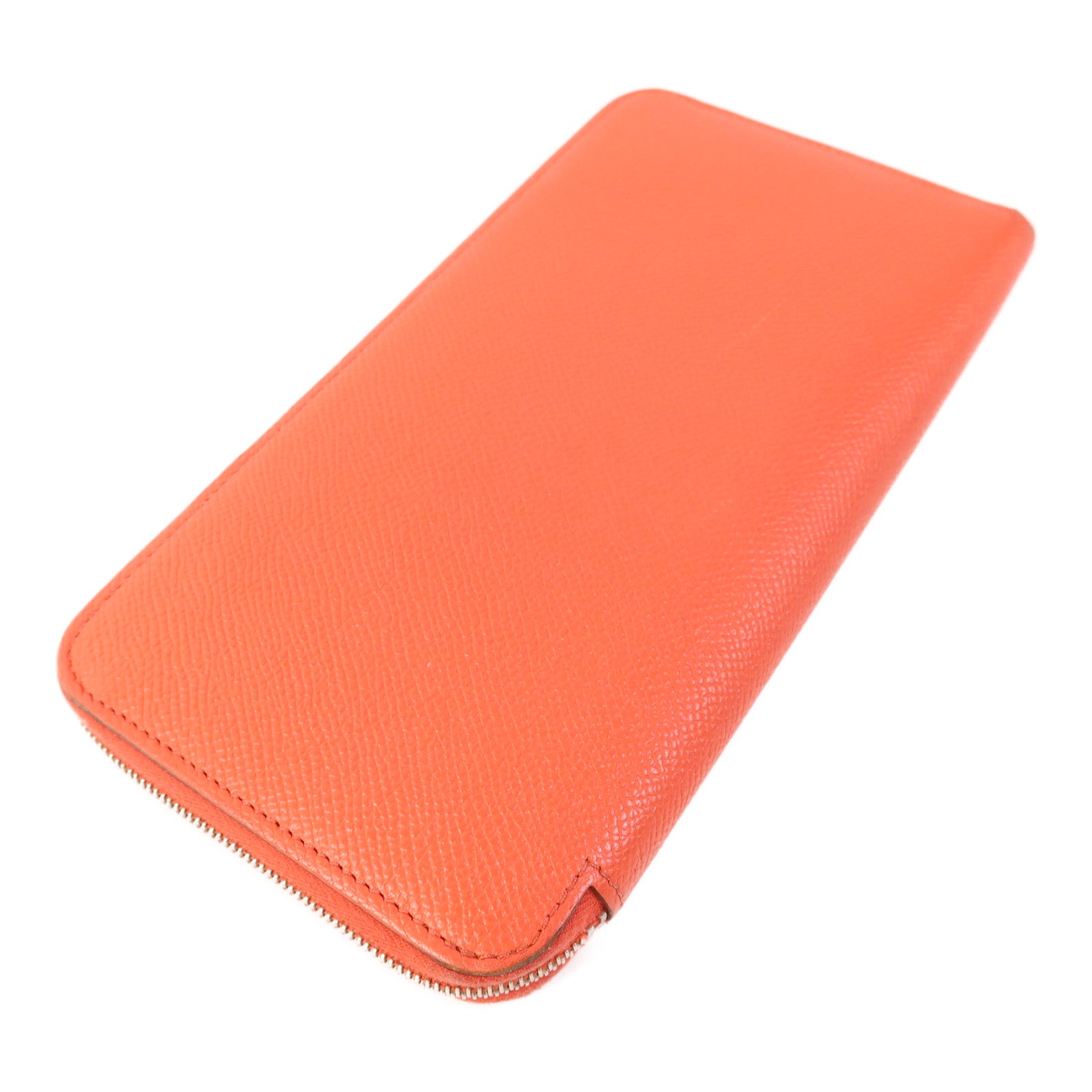 HERMES Epsom皮革Silk'In Long Wallet銀扣長錢包Rose Jaipur