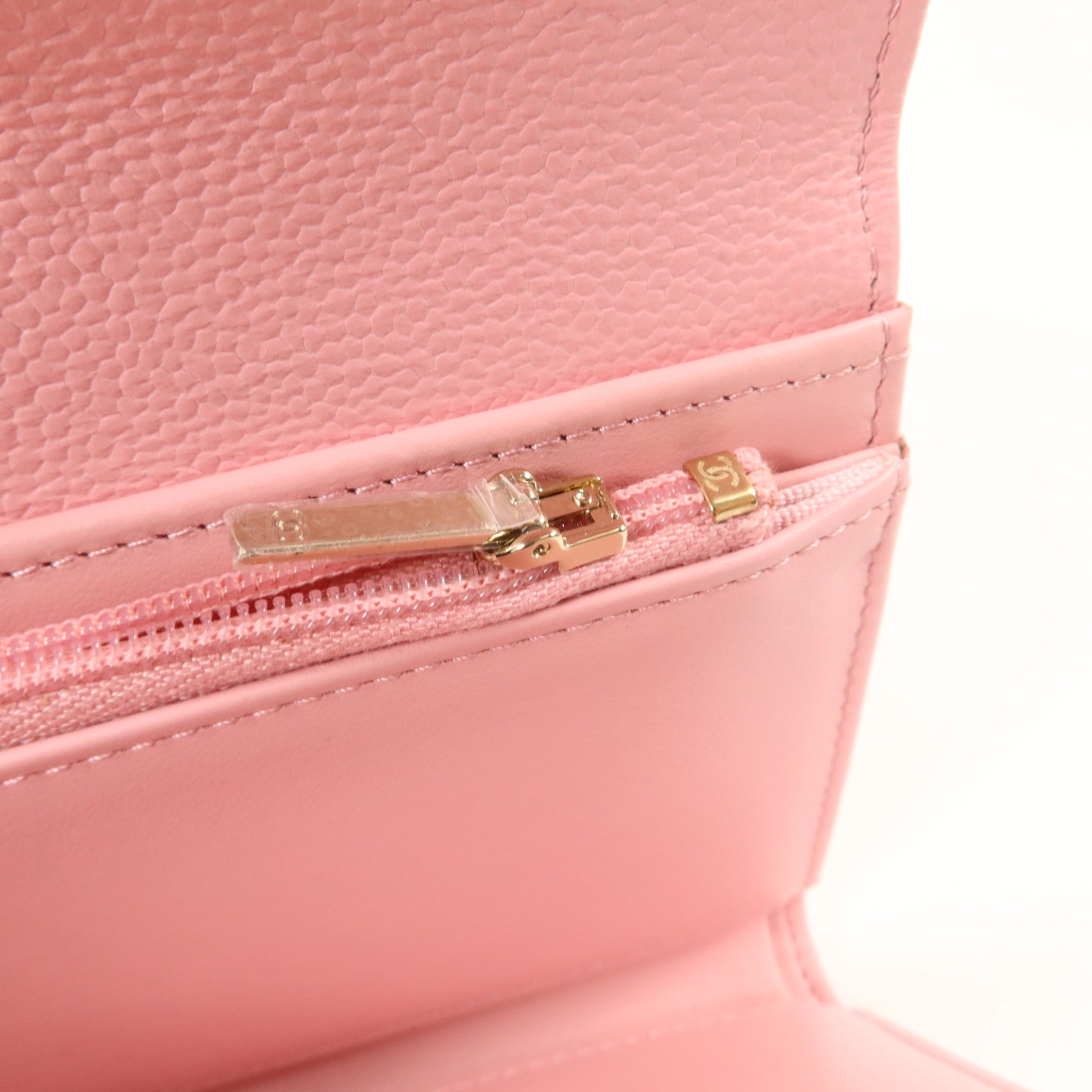 CHANEL 牛皮皮革Classic Medium Flap Wallet金扣錢包