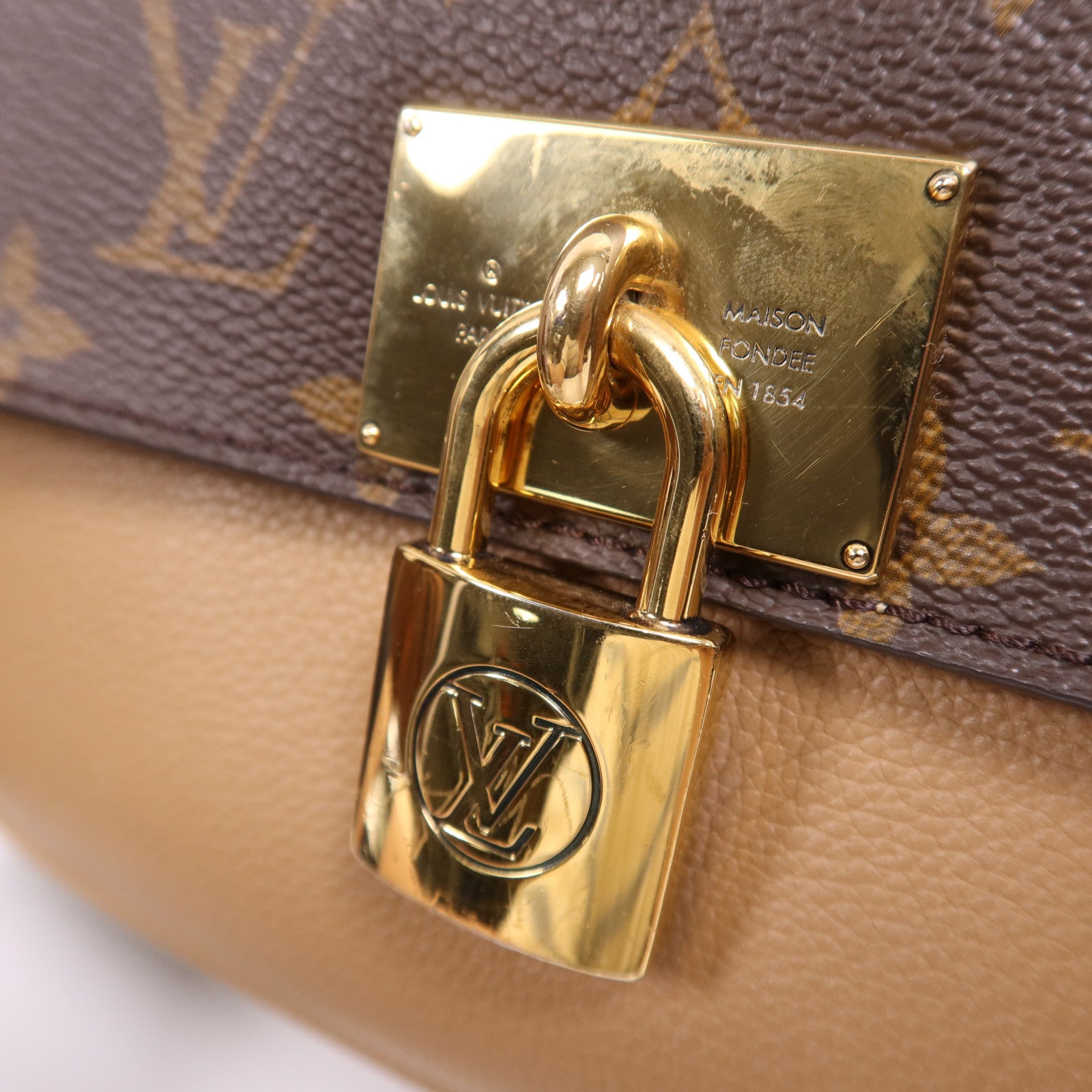 LOUIS VUITTON Monogram Marignan金扣手挽肩背兩用袋