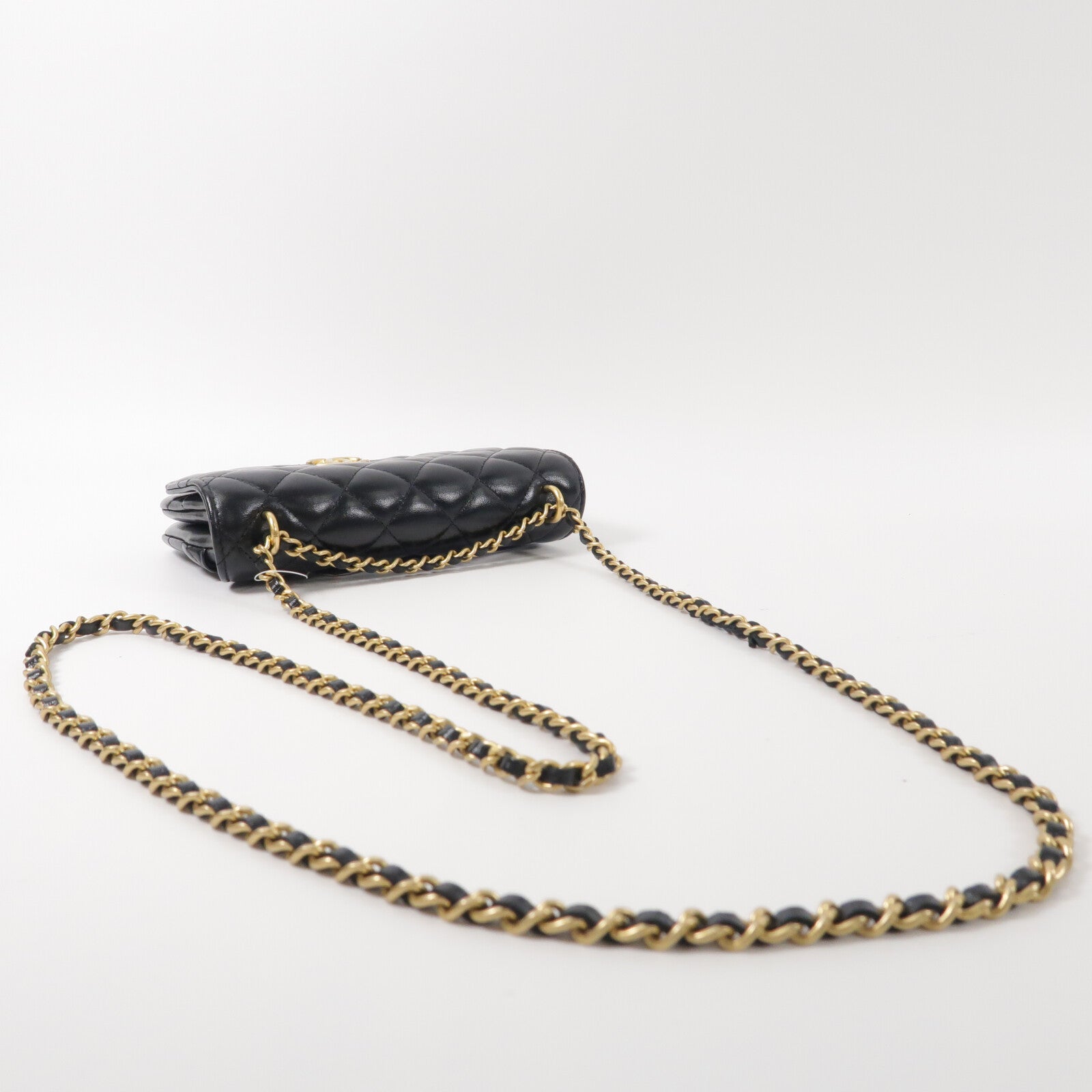 CHANEL 羊皮皮革Chain Shoulder鏈帶肩背袋