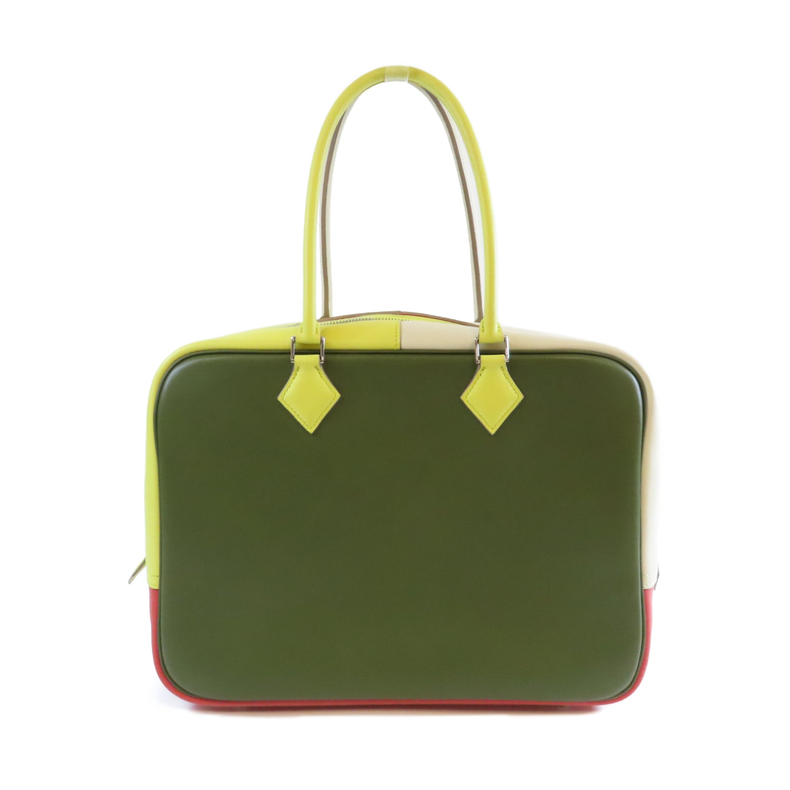 HERMES Swift皮革Arlequin Plume 32銀扣手挽袋彩色