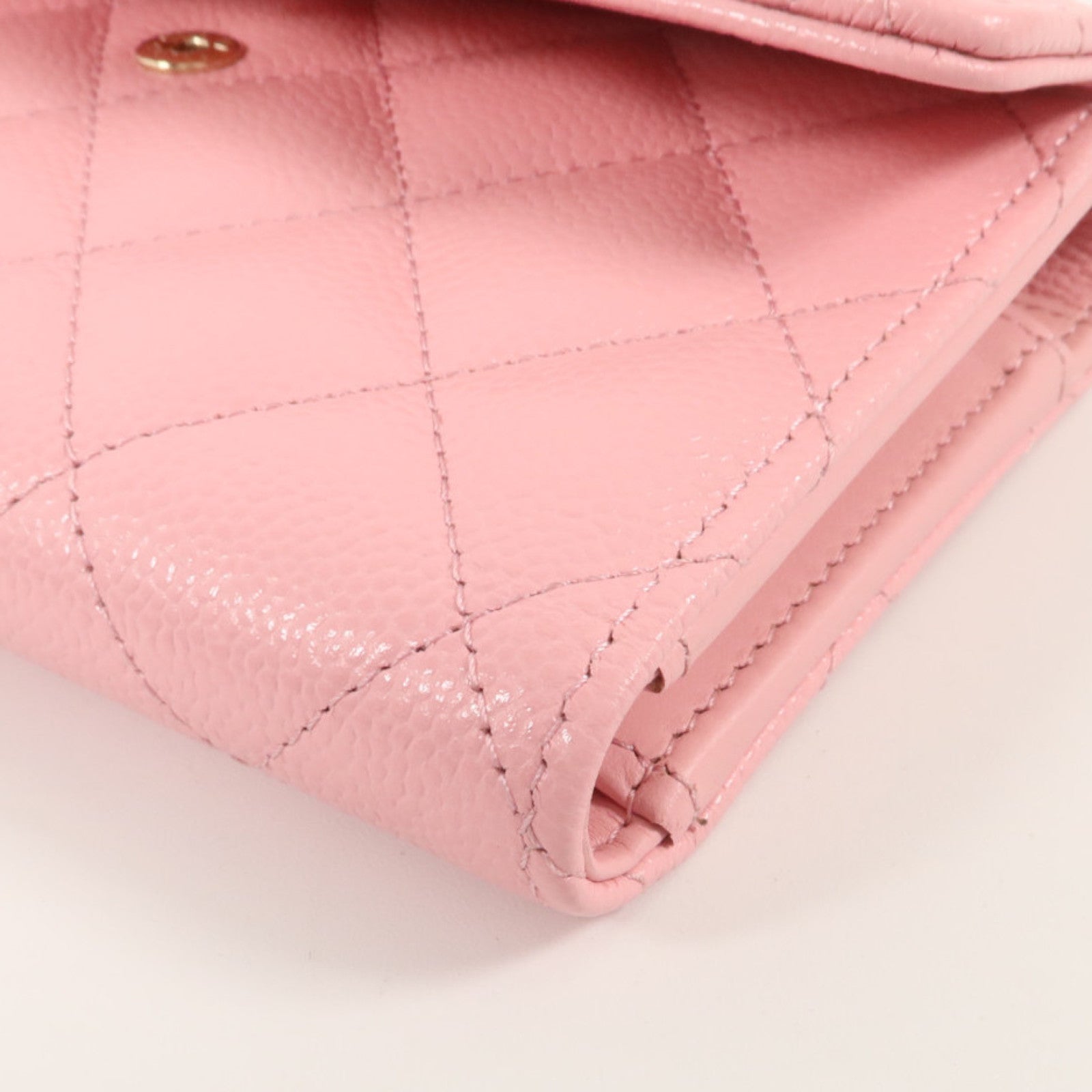 CHANEL 牛皮皮革Classic Medium Flap Wallet金扣錢包
