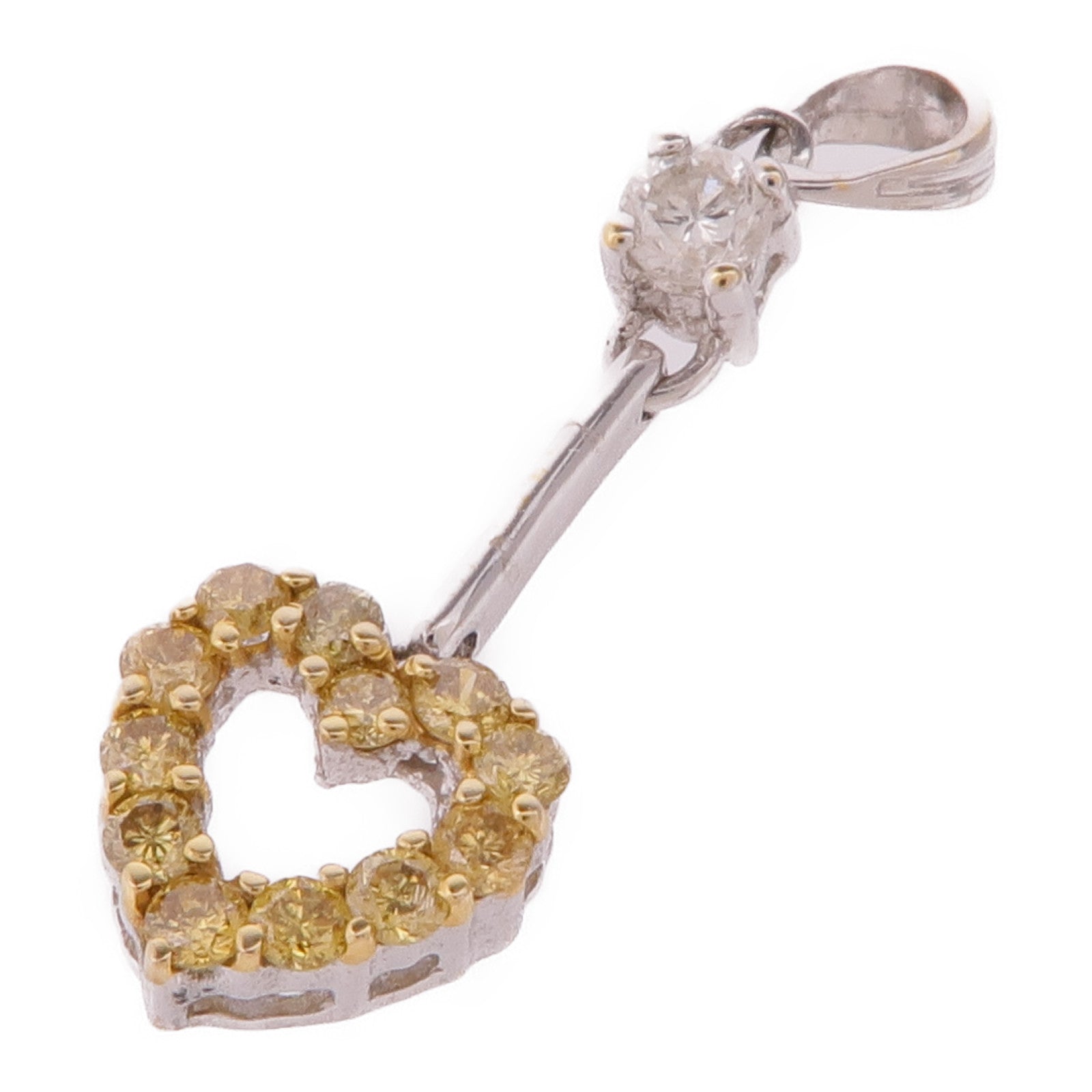 JEWELRY 【激減優惠】18K白金/黃金Diamond Pendant 鑽石吊墜