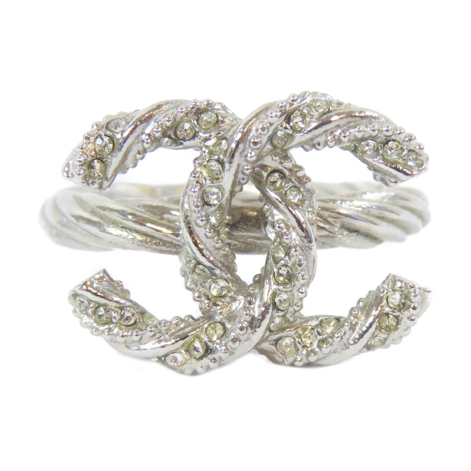 CHANEL 金屬Ring戒指銀色US#6.75