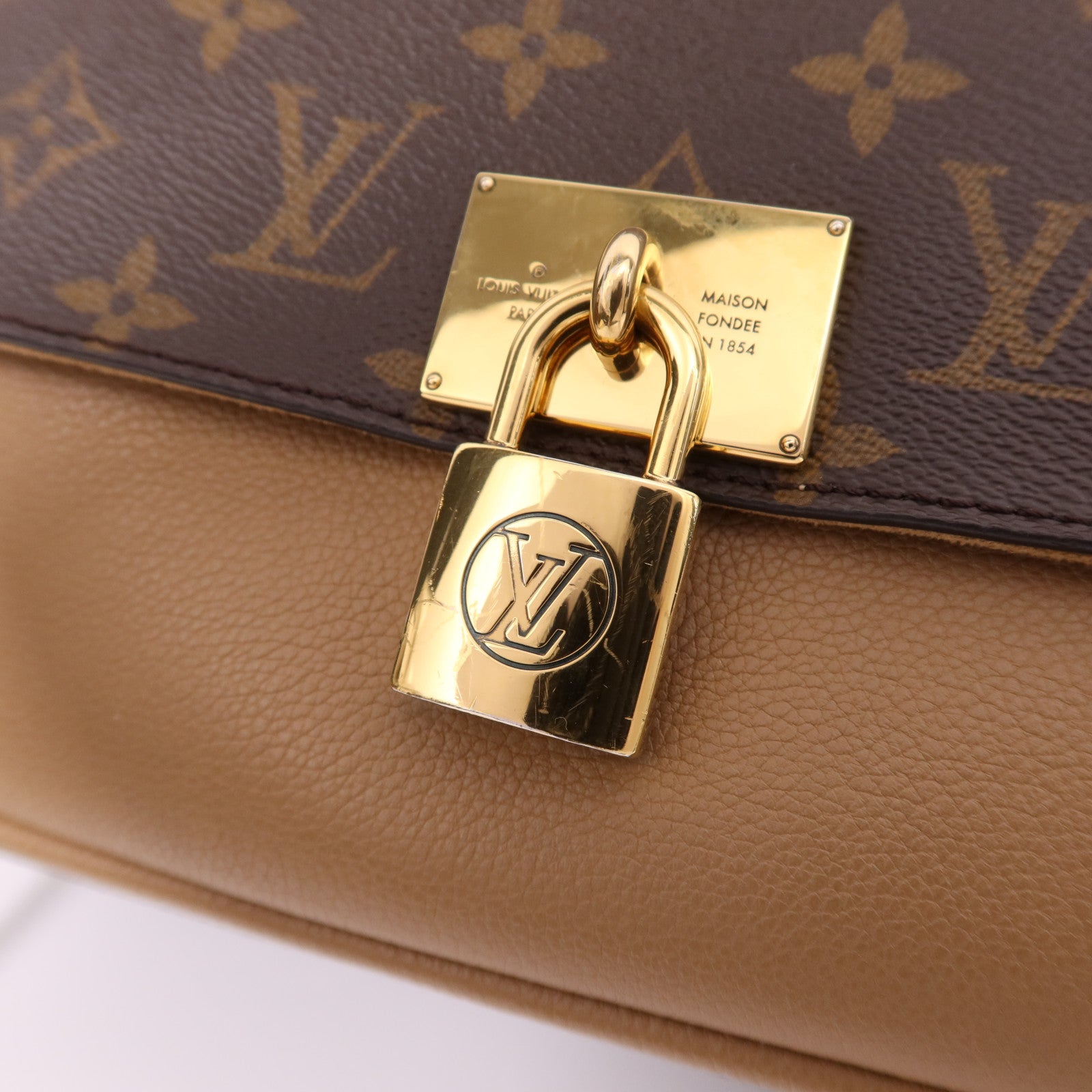 LOUIS VUITTON Monogram Marignan金扣手挽肩背兩用袋