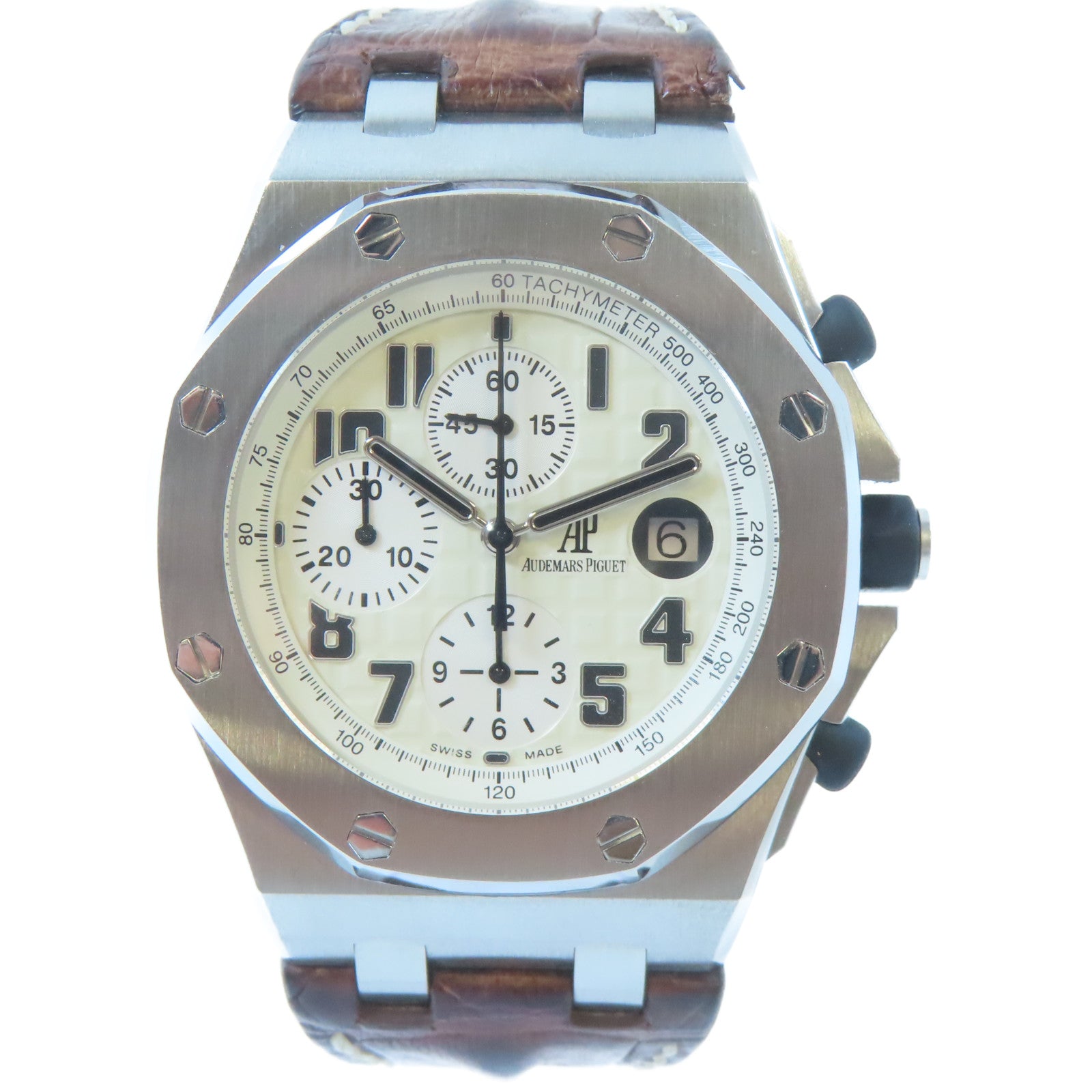 AUDEMARS PIGUET Royal Oak Offshore Chronograph不鏽鋼手錶自動機芯白色