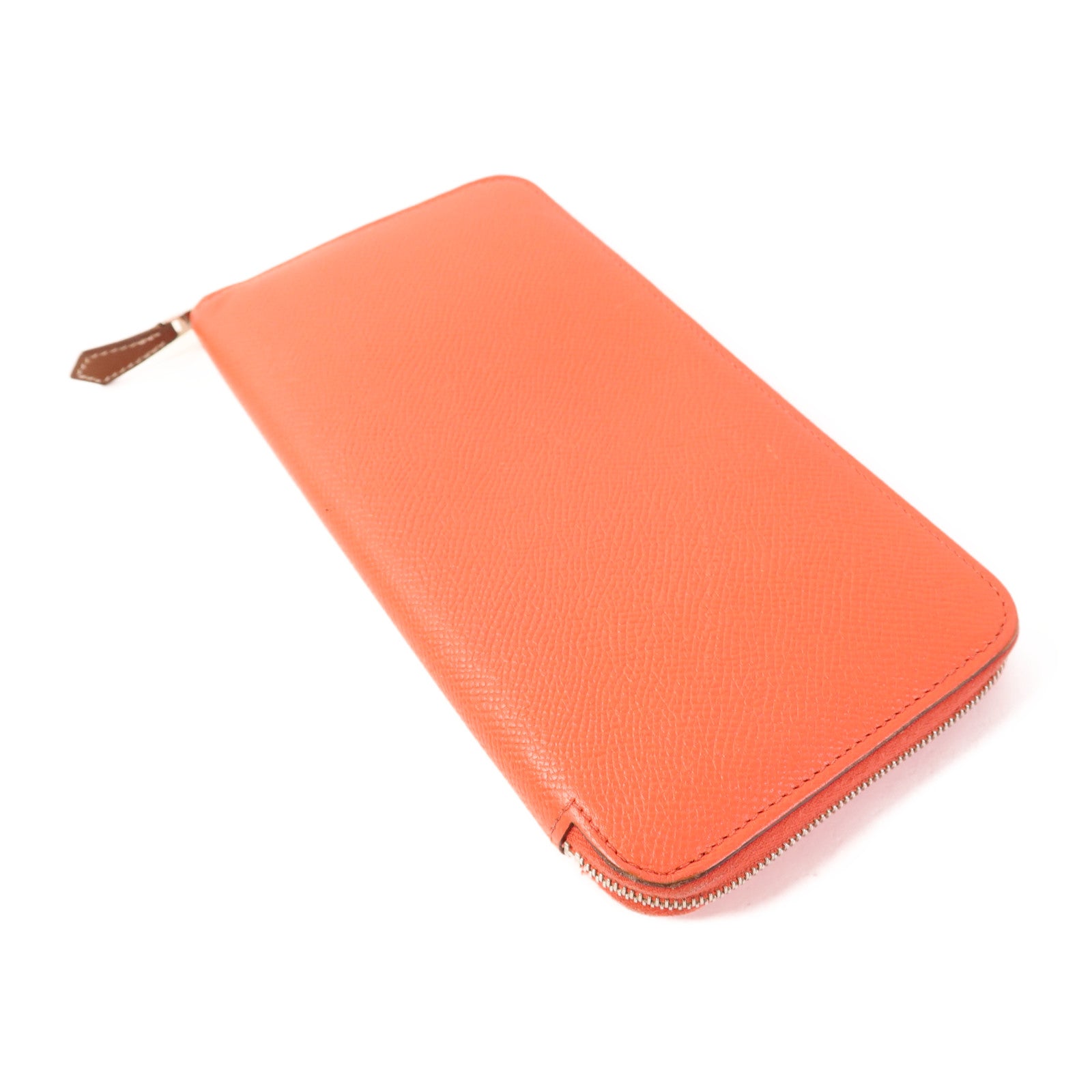 HERMES Epsom皮革Silk'In Long Wallet銀扣長錢包Rose Jaipur