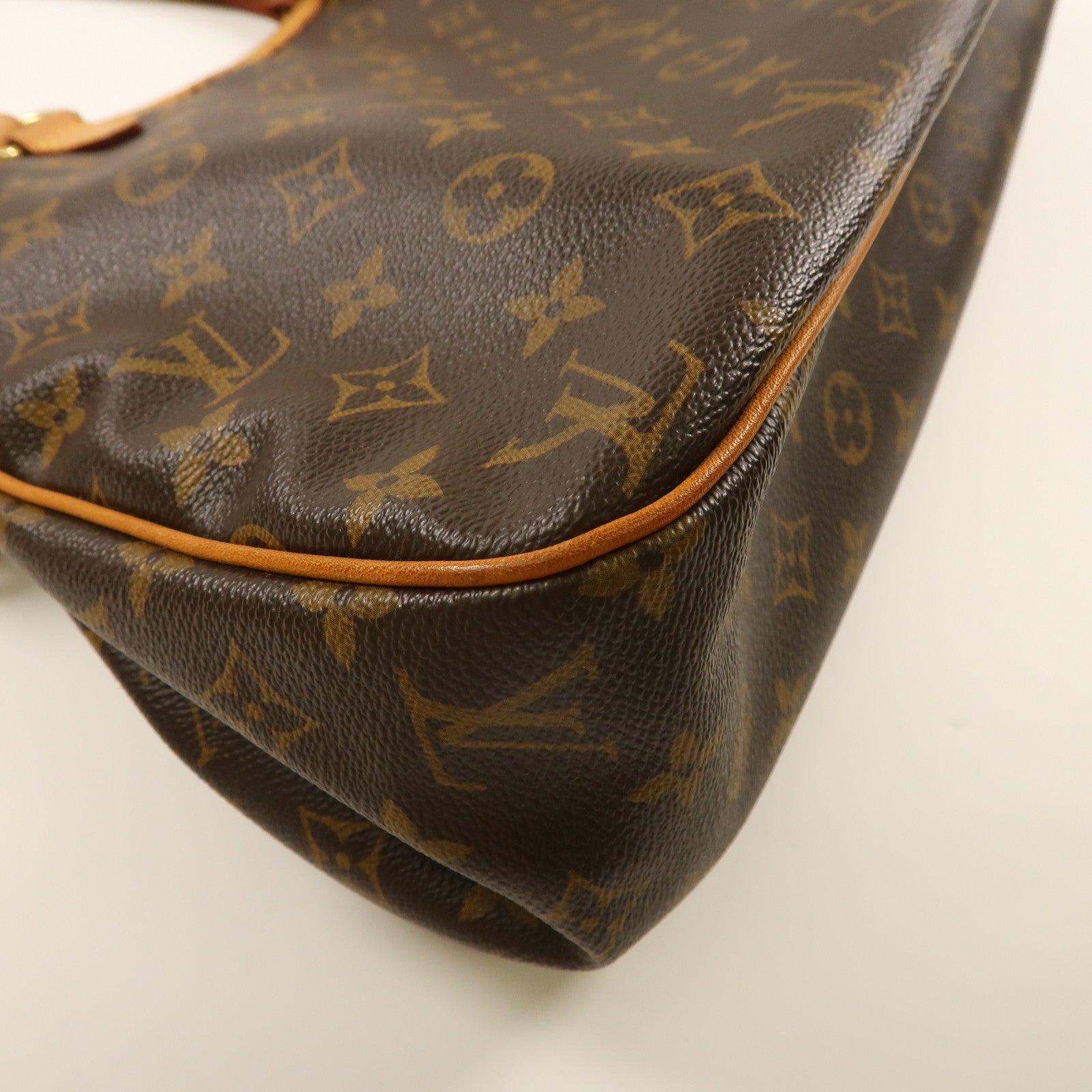 LOUIS VUITTON Monogram Batignolles Horizontal金扣肩背袋啡色