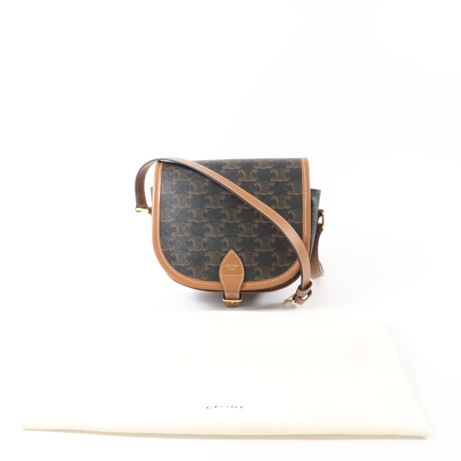 CELINE 塗層帆布Folco Medium肩背袋