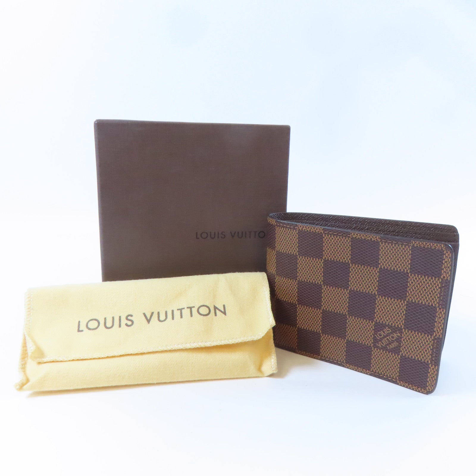 LOUIS VUITTON Damier Slender錢包啡色