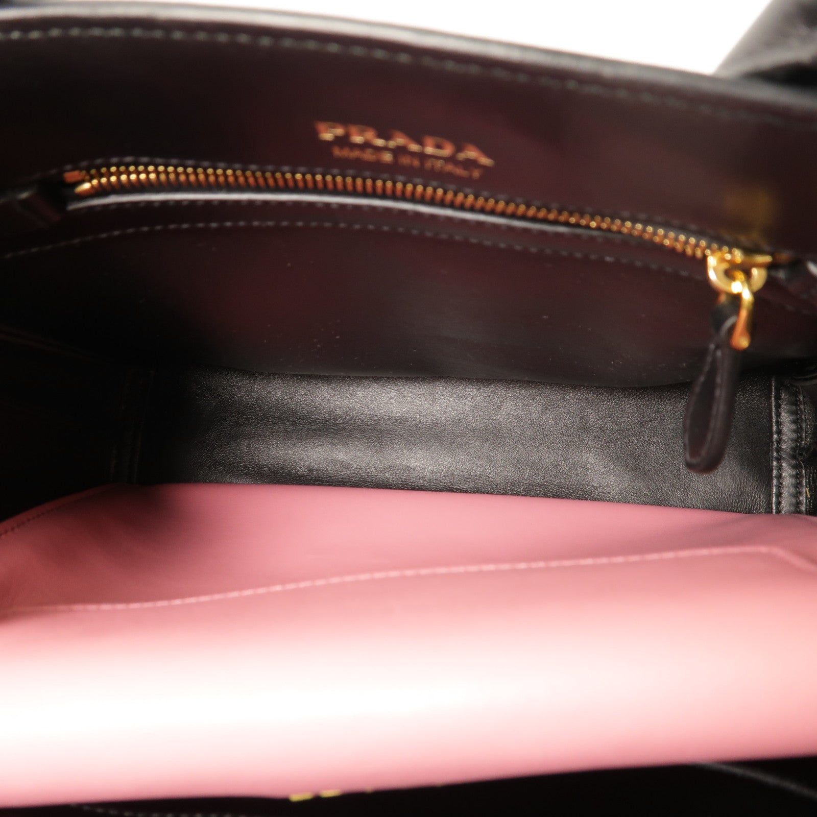 PRADA 牛皮皮革2 Way Shoulder Bag金扣手挽肩背兩用袋