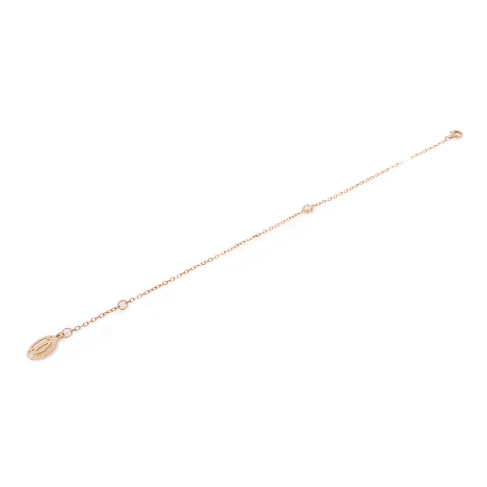CARTIER 18K玫瑰金Diamond Bracelet鑽石手鏈