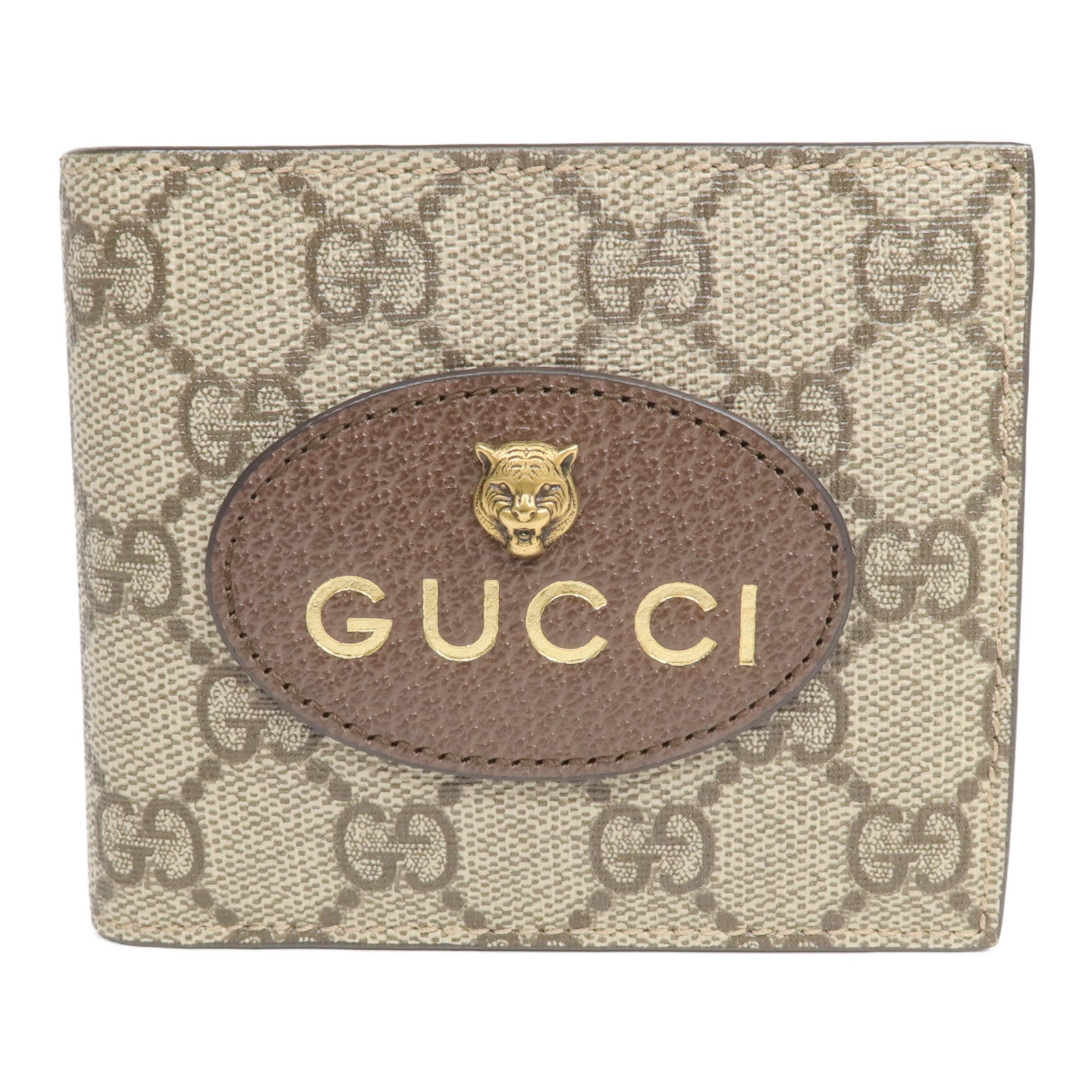 GUCCI 塗層帆布Wallet金扣錢包