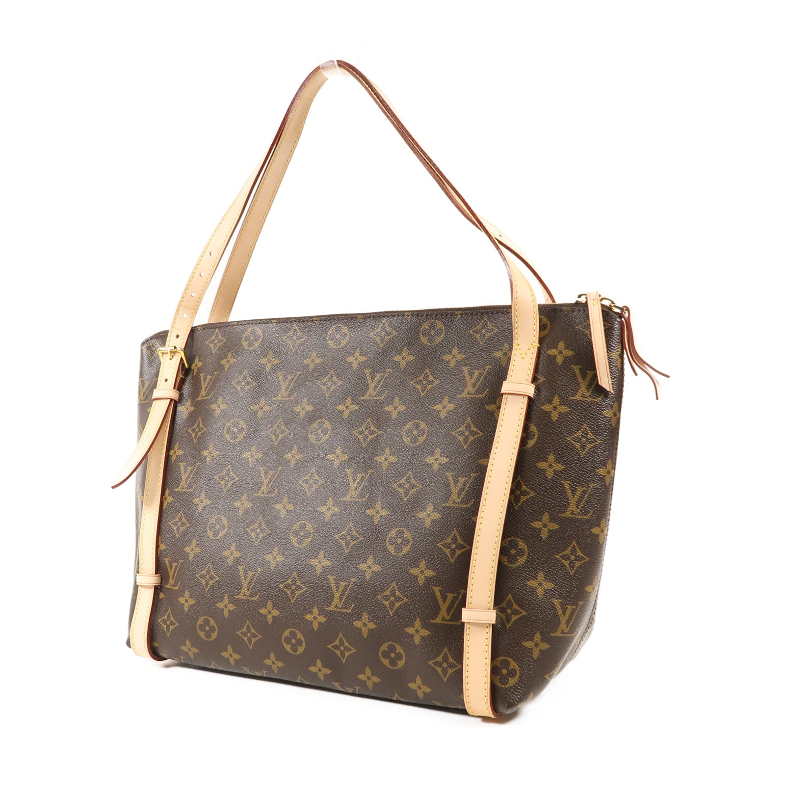 LOUIS VUITTON Monogram Tuileries金扣肩背袋棕色