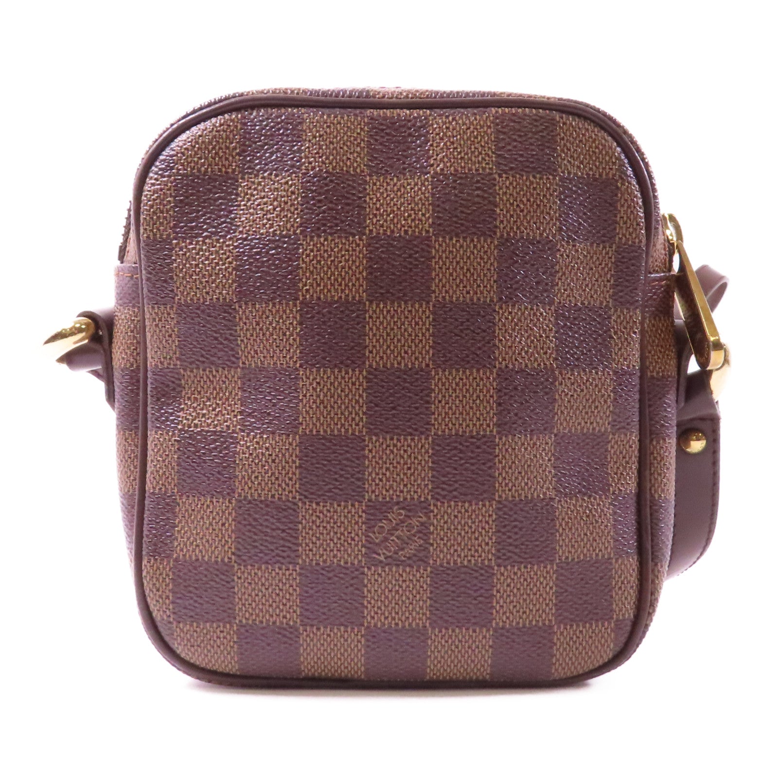 LOUIS VUITTON Damier Rift金扣肩背袋啡色