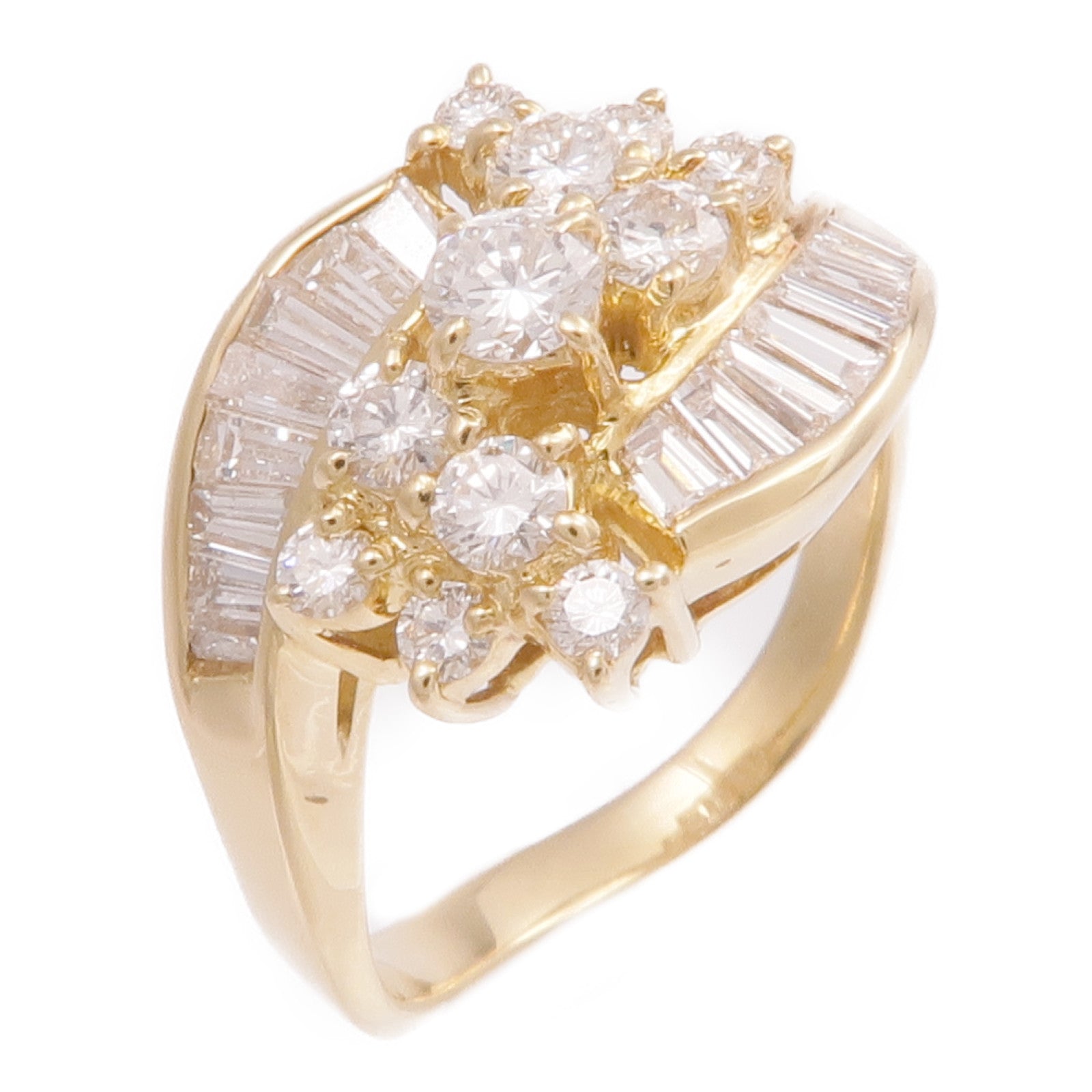 JEWELRY 【激減優惠】18K黃金Diamond Ring鑽石戒指US#5.25
