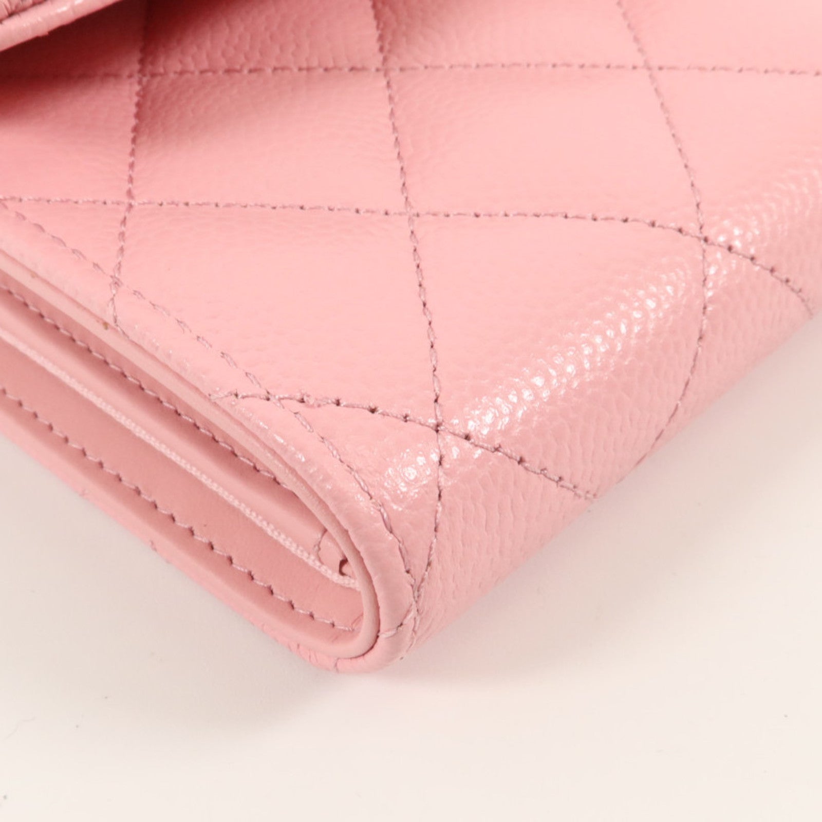 CHANEL 牛皮皮革Classic Medium Flap Wallet金扣錢包