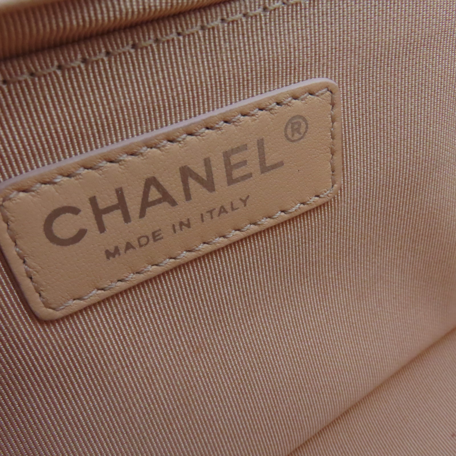CHANEL 【激減優惠】菱格羊皮皮革Boy Chanel Cain Shoulder Bag銀扣鏈帶肩背袋粉紅色
