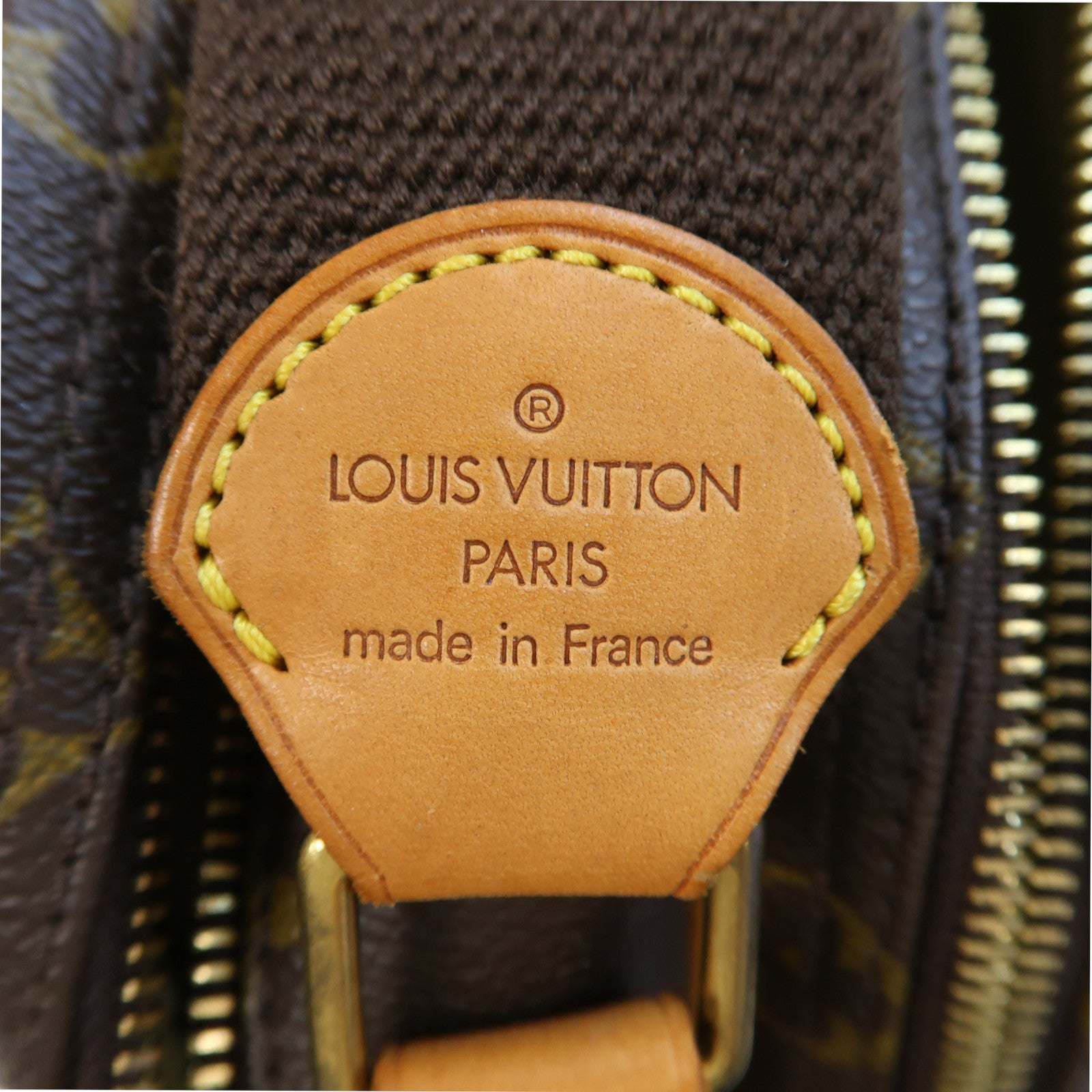 LOUIS VUITTON Monogram Reporter金扣肩背袋啡色
