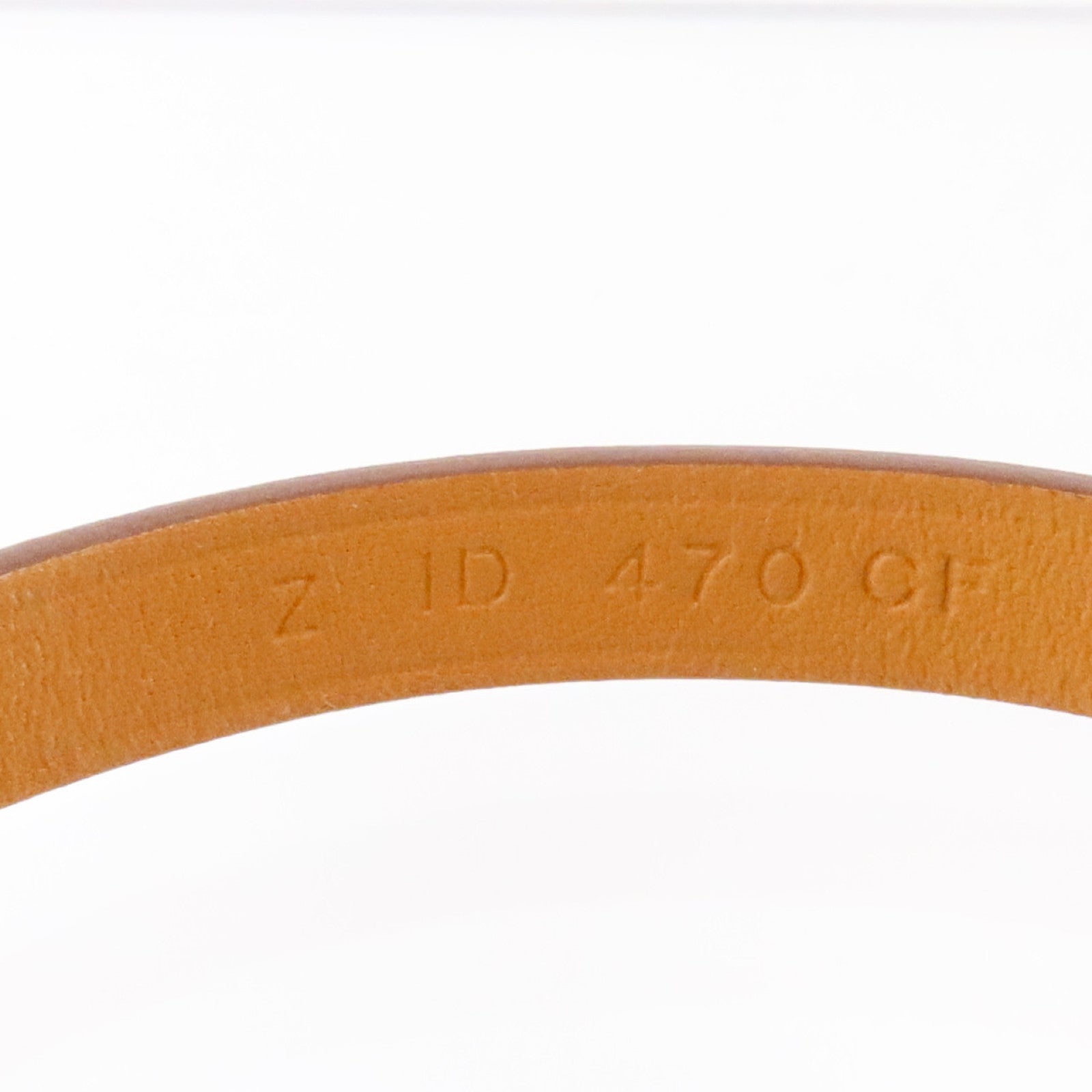 HERMES Swift皮革Mini Rivale Bracelet銀扣手鏈Gold