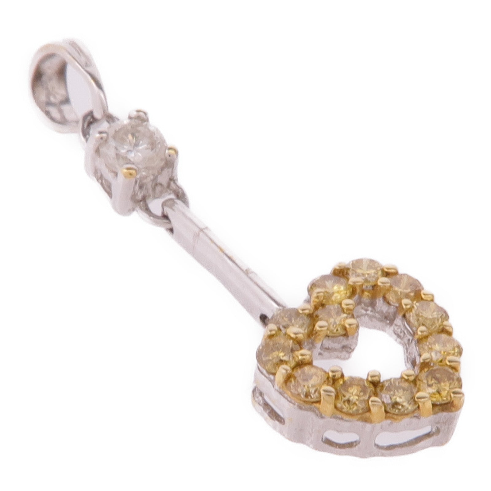 JEWELRY 【激減優惠】18K白金/黃金Diamond Pendant 鑽石吊墜