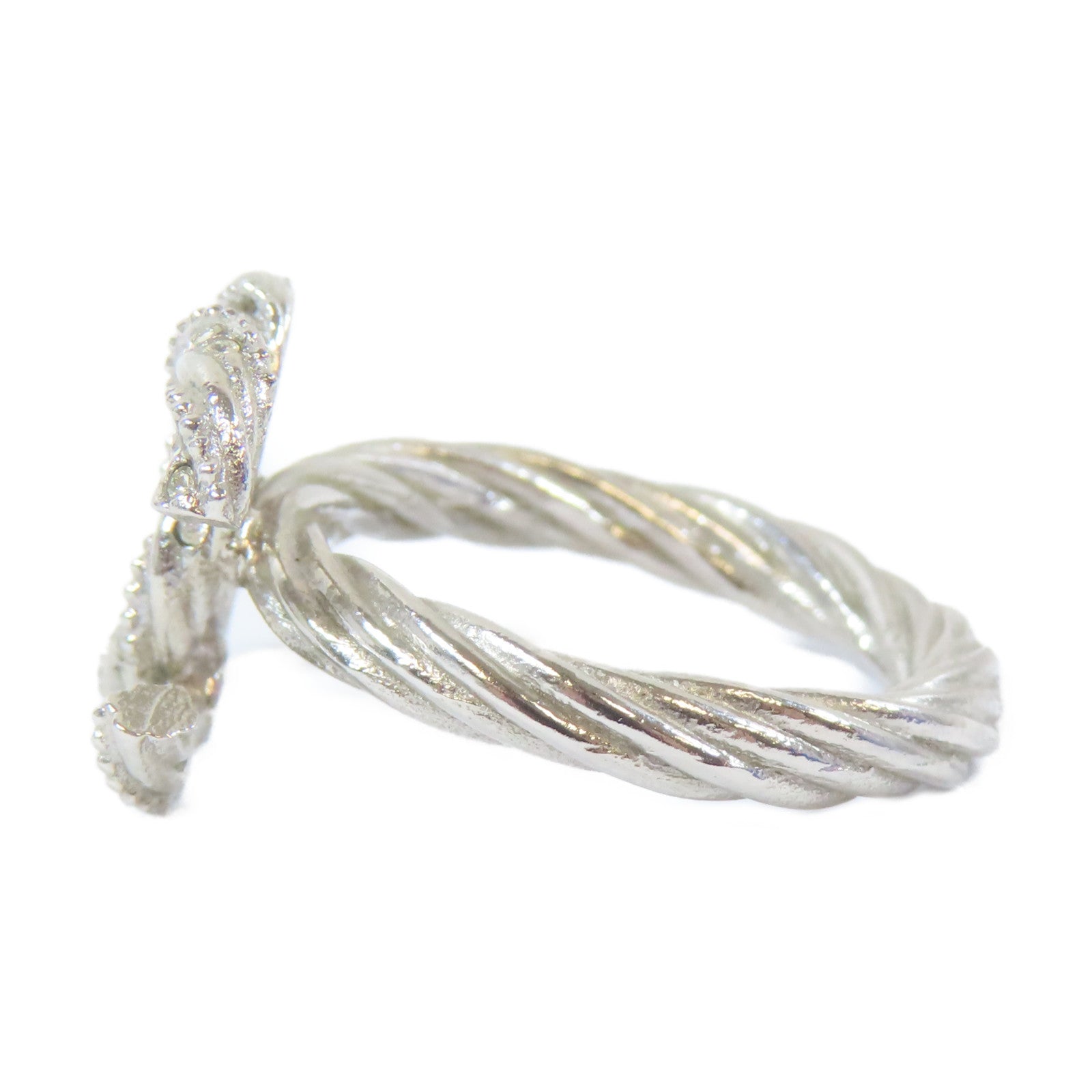 CHANEL 金屬Ring戒指銀色US#6.75
