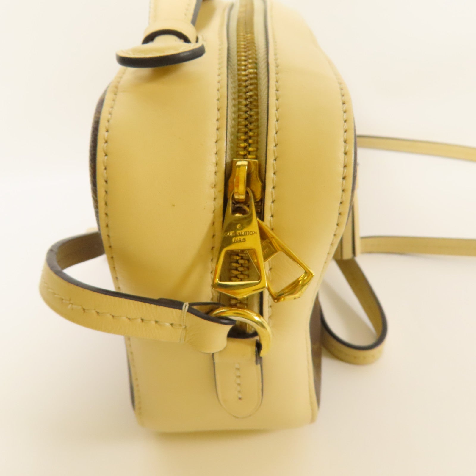 LOUIS VUITTON LV GHW Saintonge 2 Way Shoulder Bag M43555 Monogram Brown/White