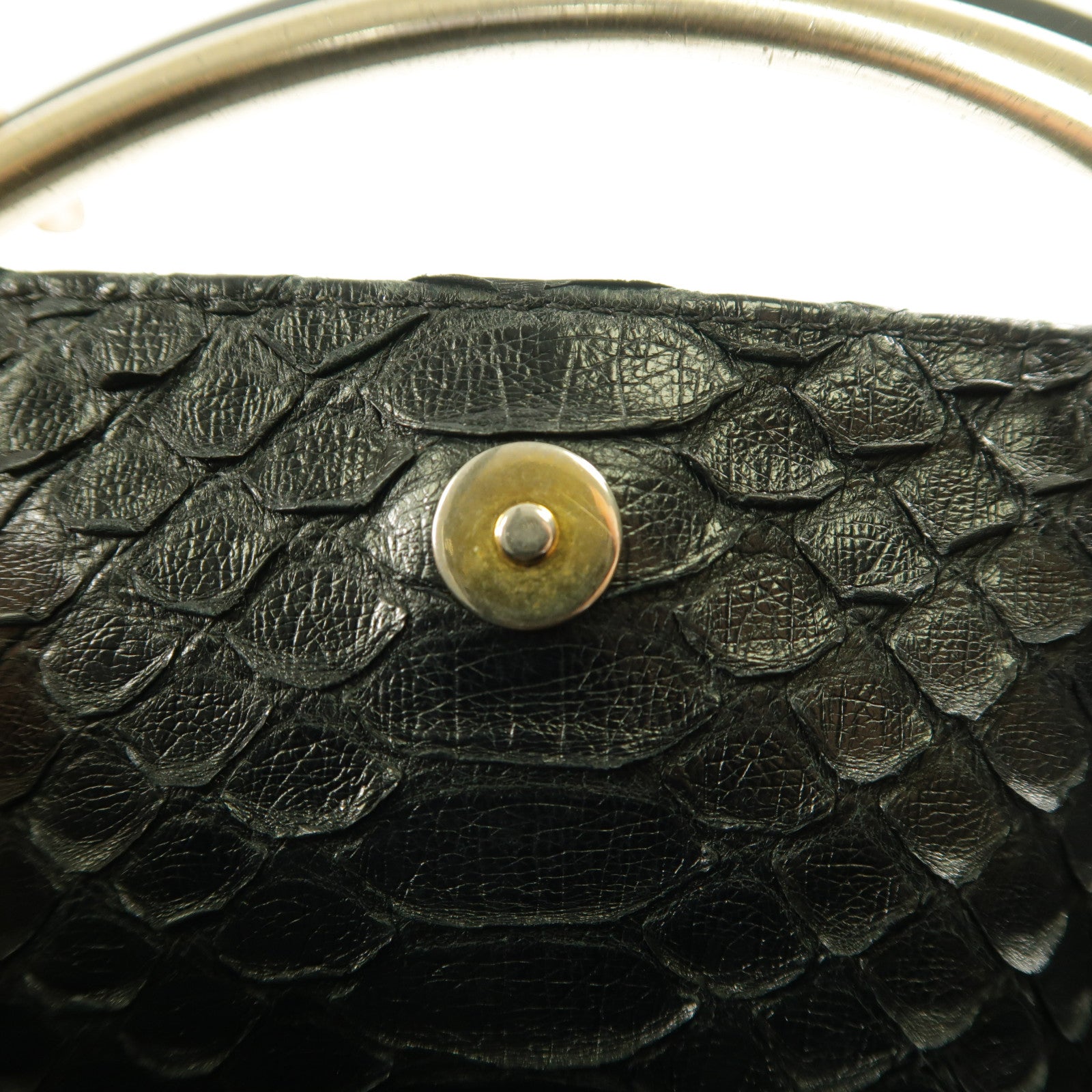 CHANEL 【激減優惠】蛇皮皮革Shoulder Bag金扣鏈帶肩背袋