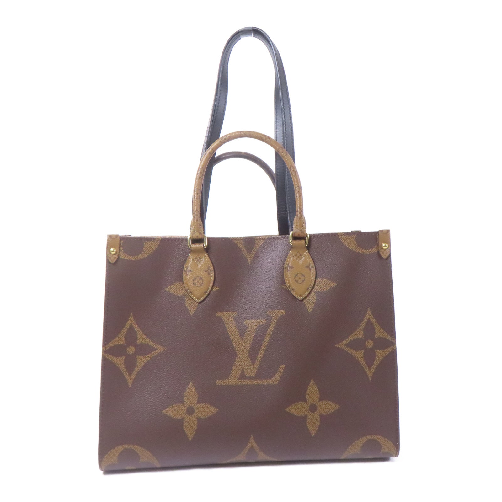 Louis Vuitton LV GHW On The Go MM 2way Shoulder Bag Monogram Giant Brown