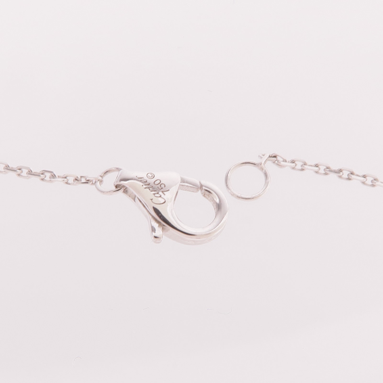 CARTIER 【激減優惠】18K白金/陶瓷Trinity Necklace鑽石項鍊