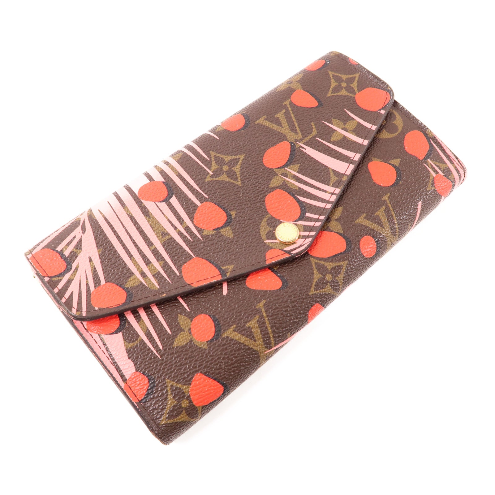 LOUIS VUITTON LV GHW Portefeuille Sarah Long Wallet Monogram Jungle Dot M42576