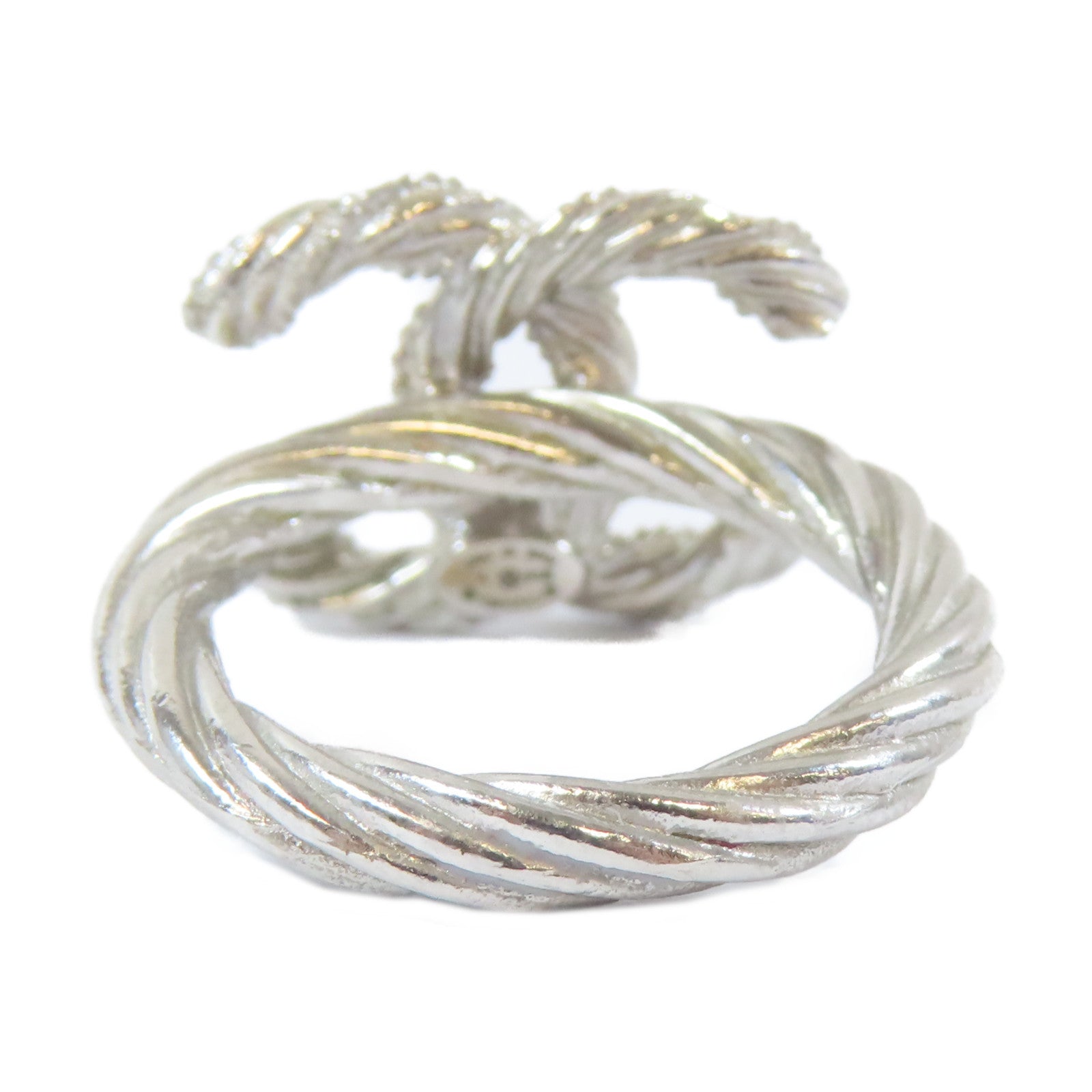 CHANEL 金屬Ring戒指銀色US#6.75