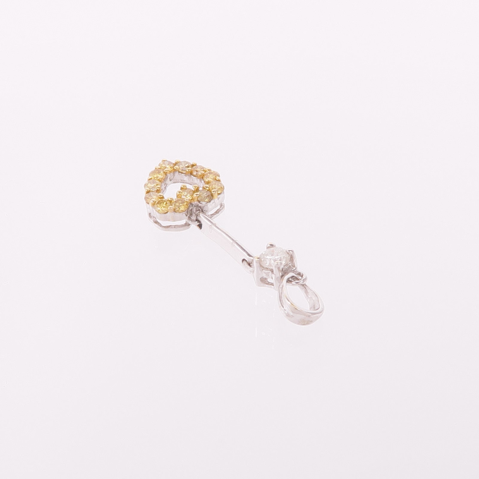 JEWELRY 【激減優惠】18K白金/黃金Diamond Pendant 鑽石吊墜