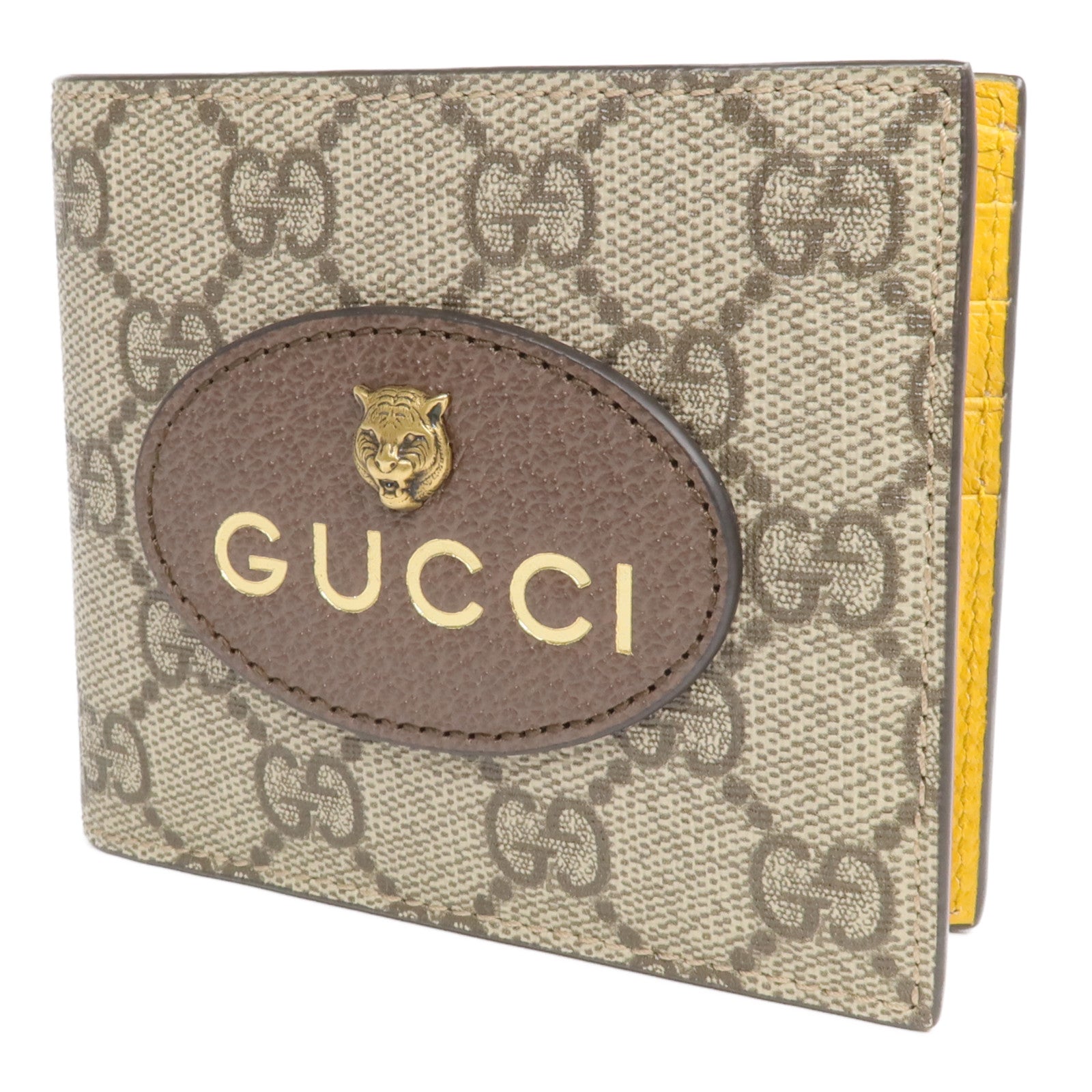 GUCCI 塗層帆布Wallet金扣錢包