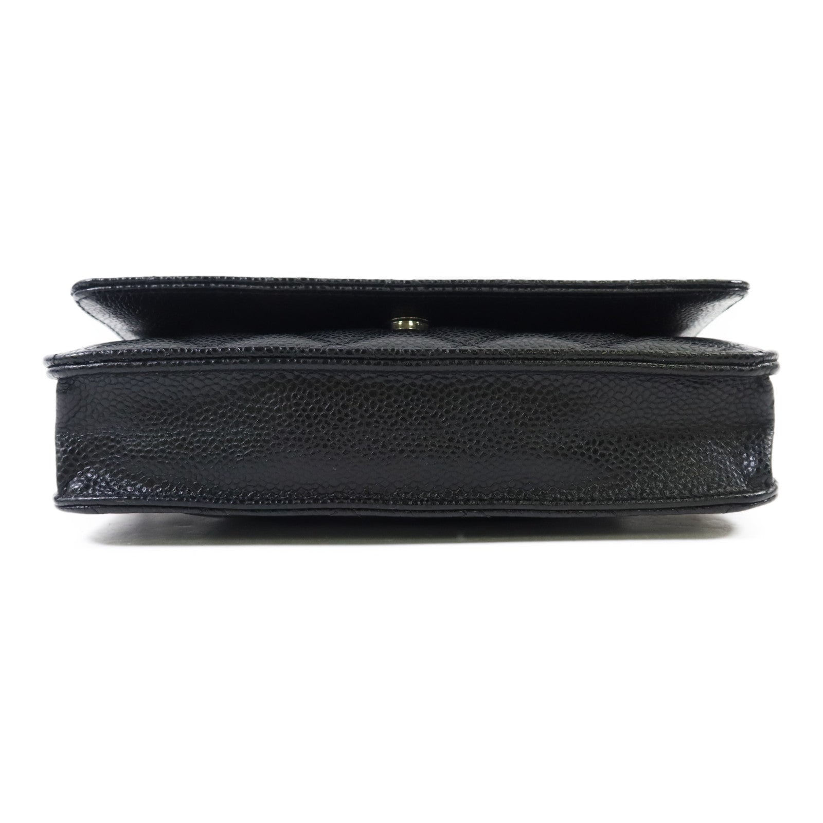 CHANEL 牛皮皮革WOC Wallet On Chain銀扣鏈帶肩背袋