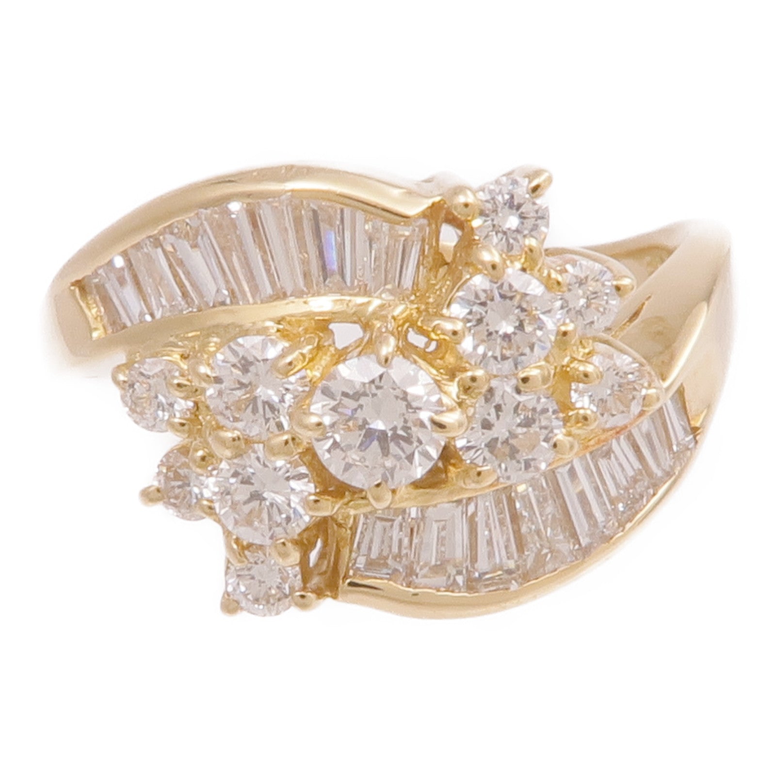 JEWELRY 【激減優惠】18K黃金Diamond Ring鑽石戒指US#5.25