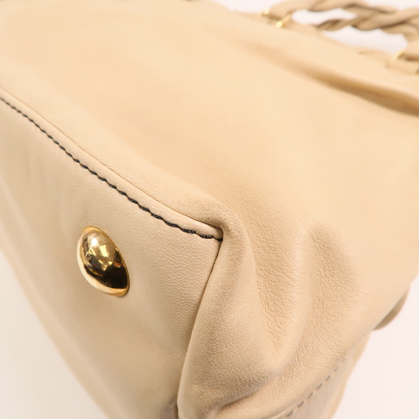 Valentino 羊皮皮革Shoulder Bag金扣肩背袋